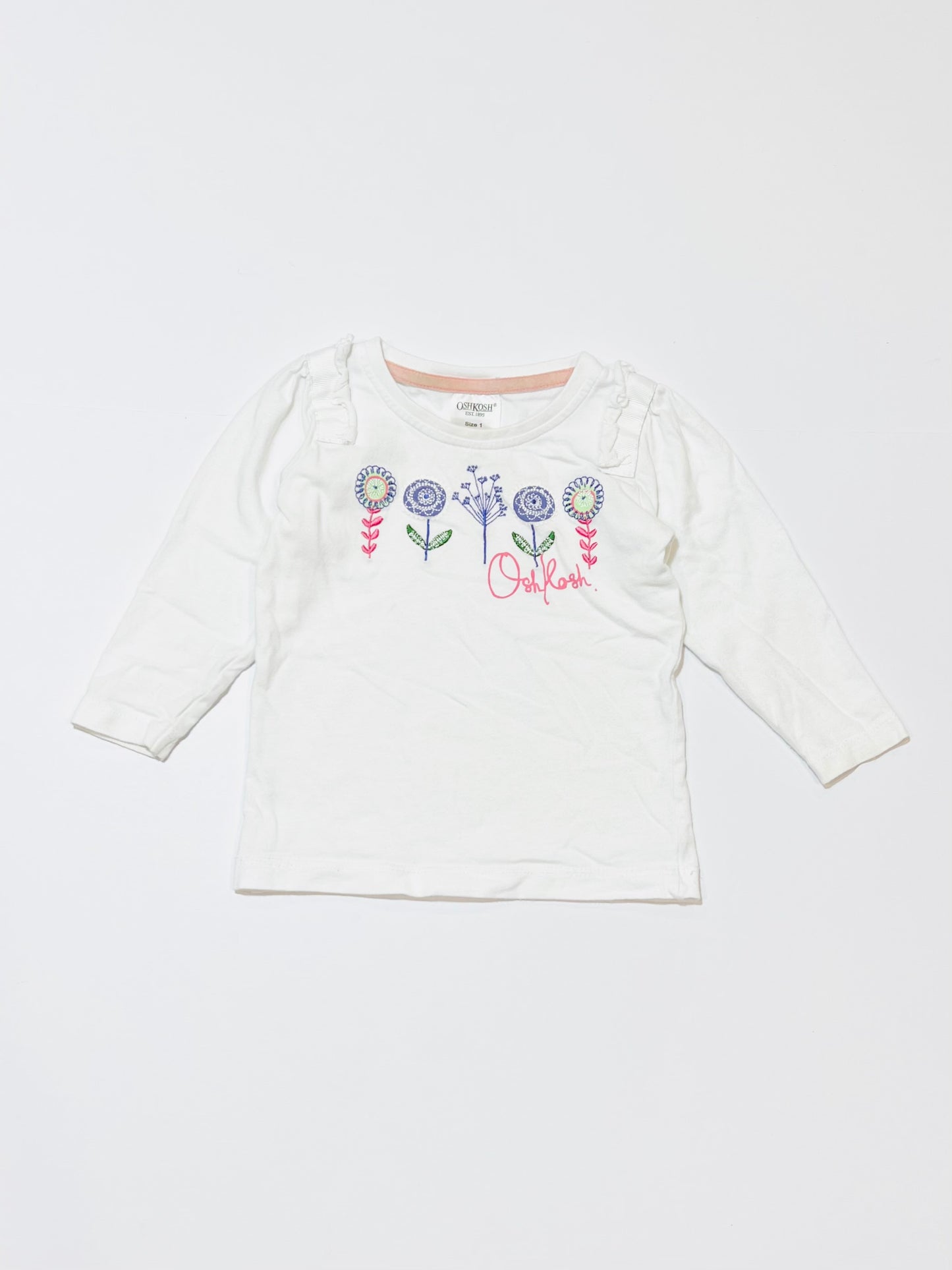 White flower top - Size 1
