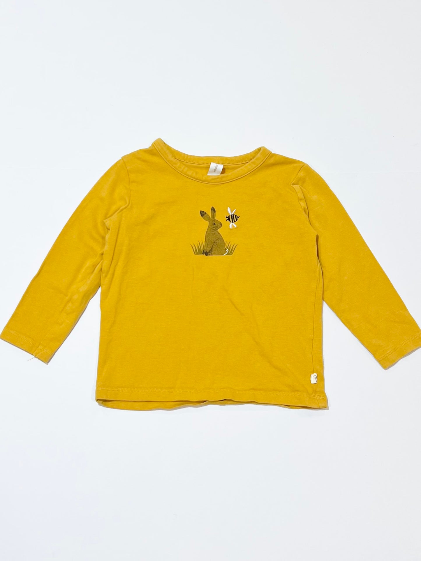 Bunny and bee top - Size 1