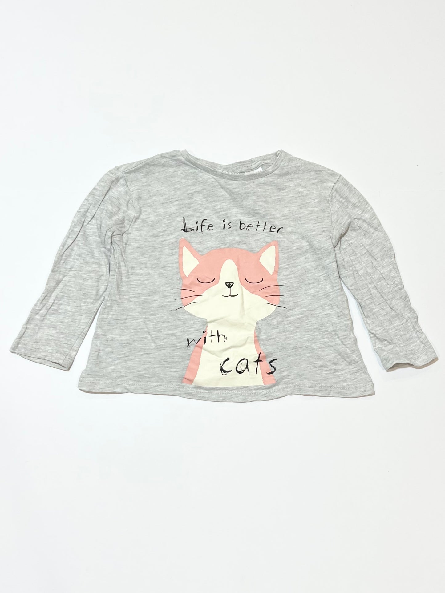 Grey cats top - Size 1