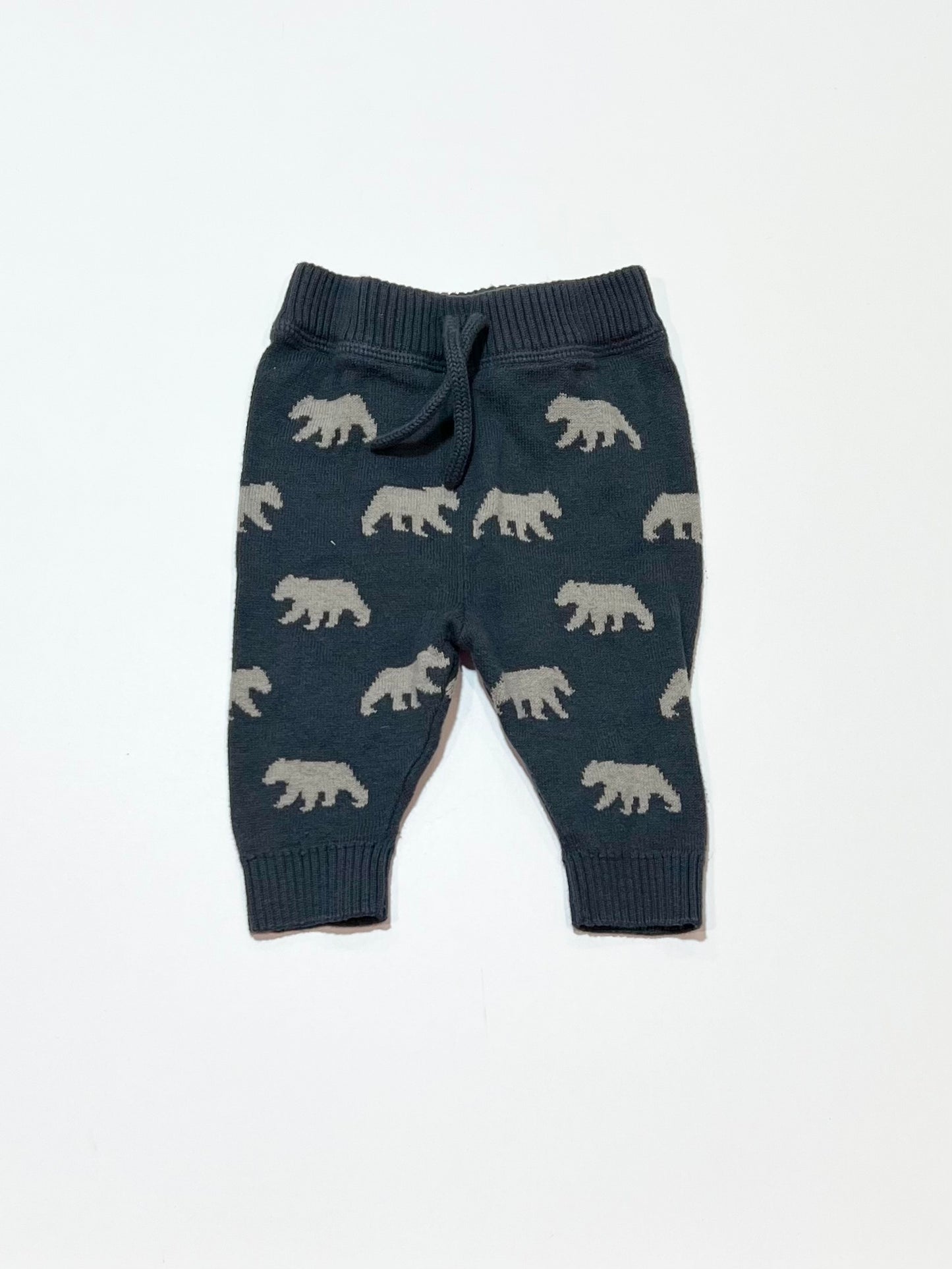 Knitted bear pants - Size 0000