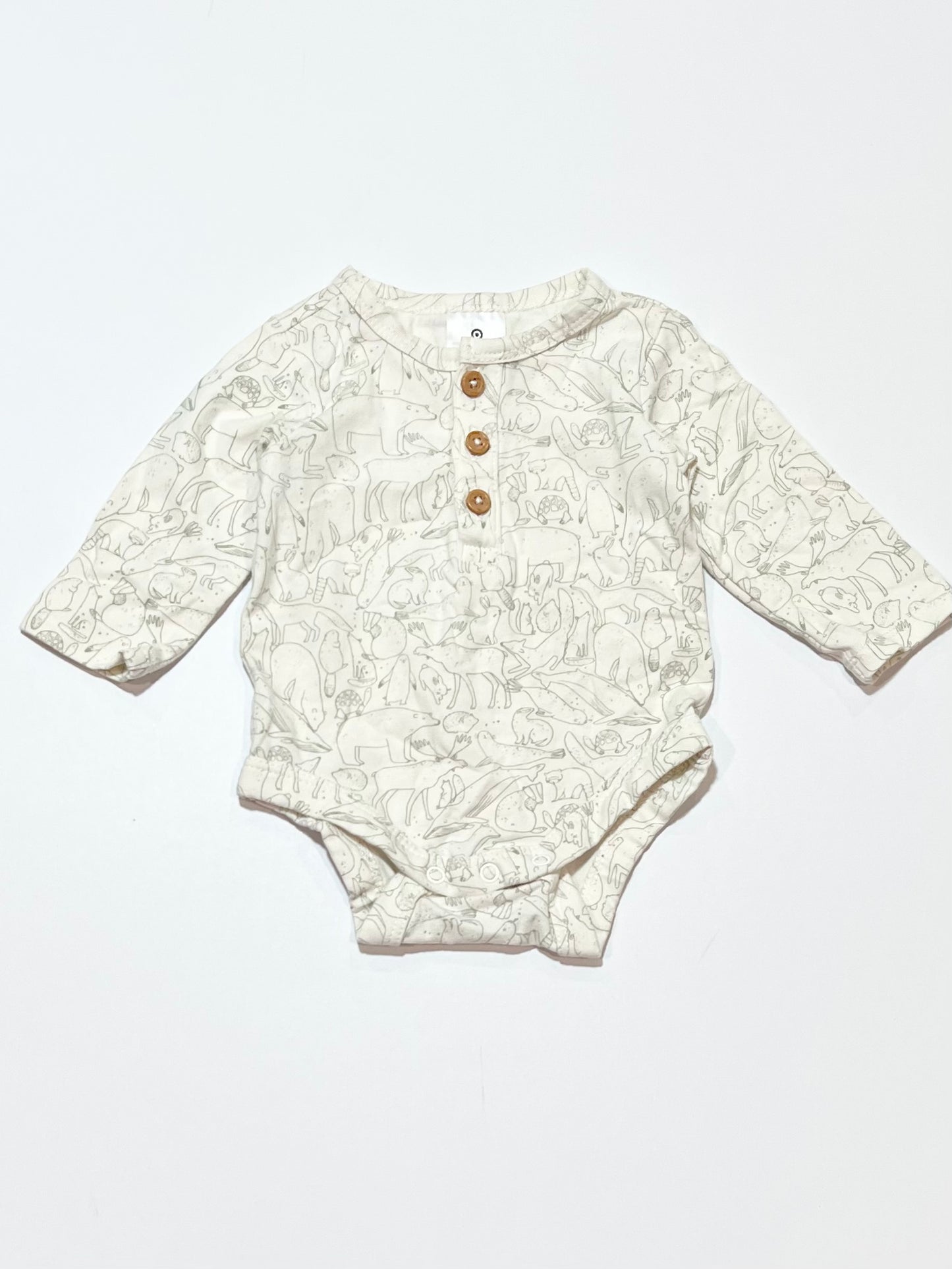 Animals henley bodysuit - Size 0000