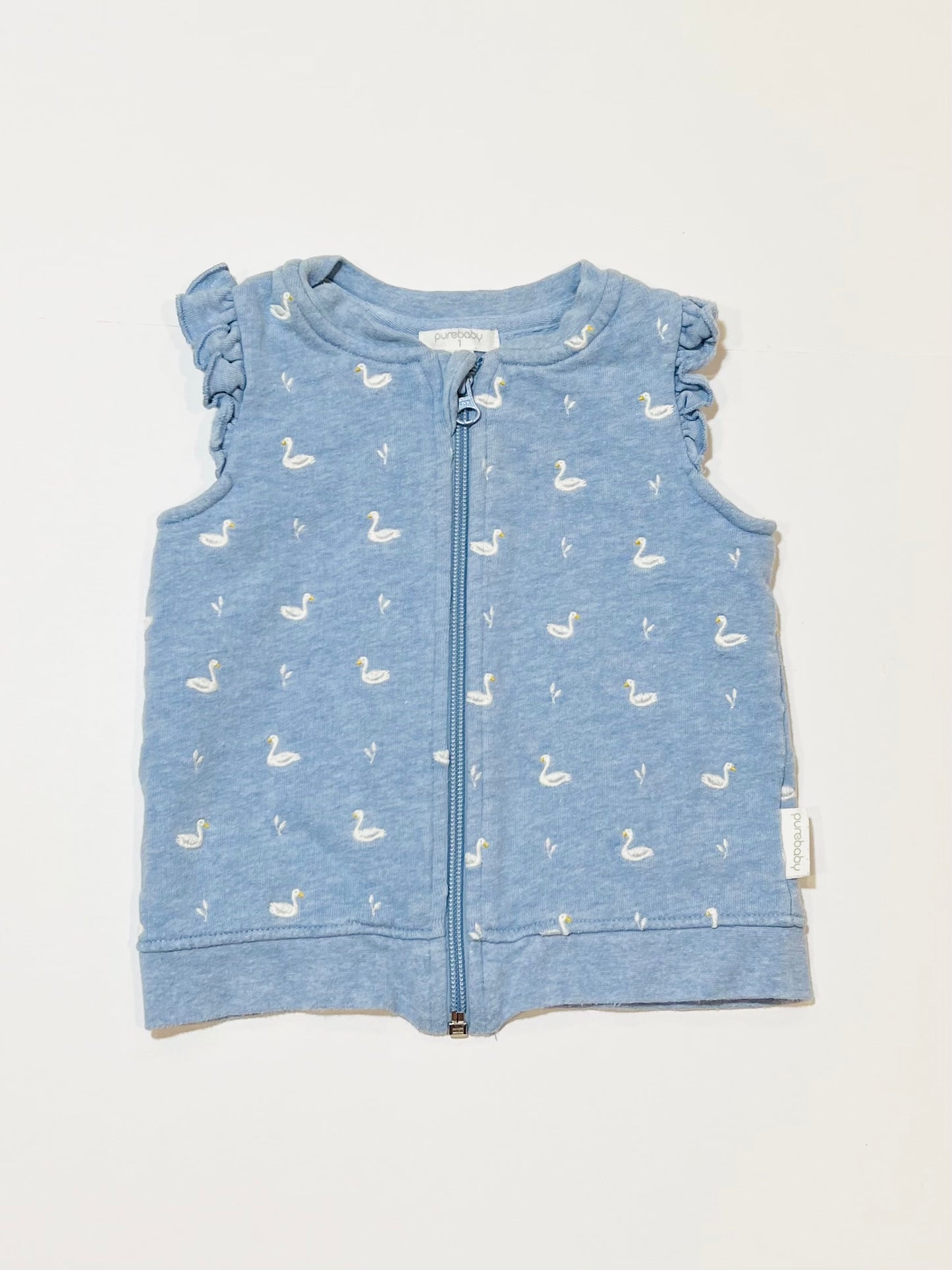 Blue swan vest - Size 1