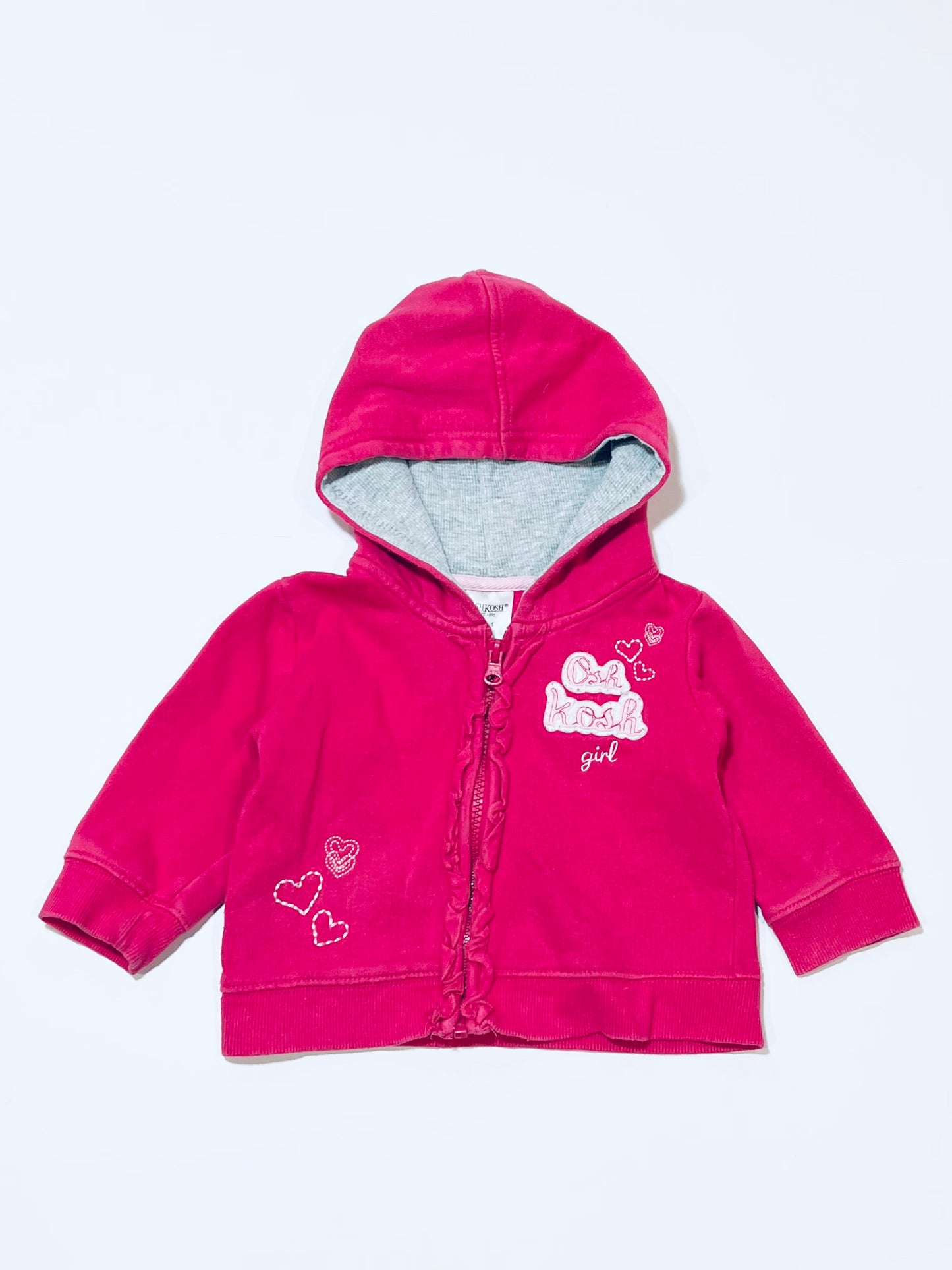 Pink zip hoodie - Size 1
