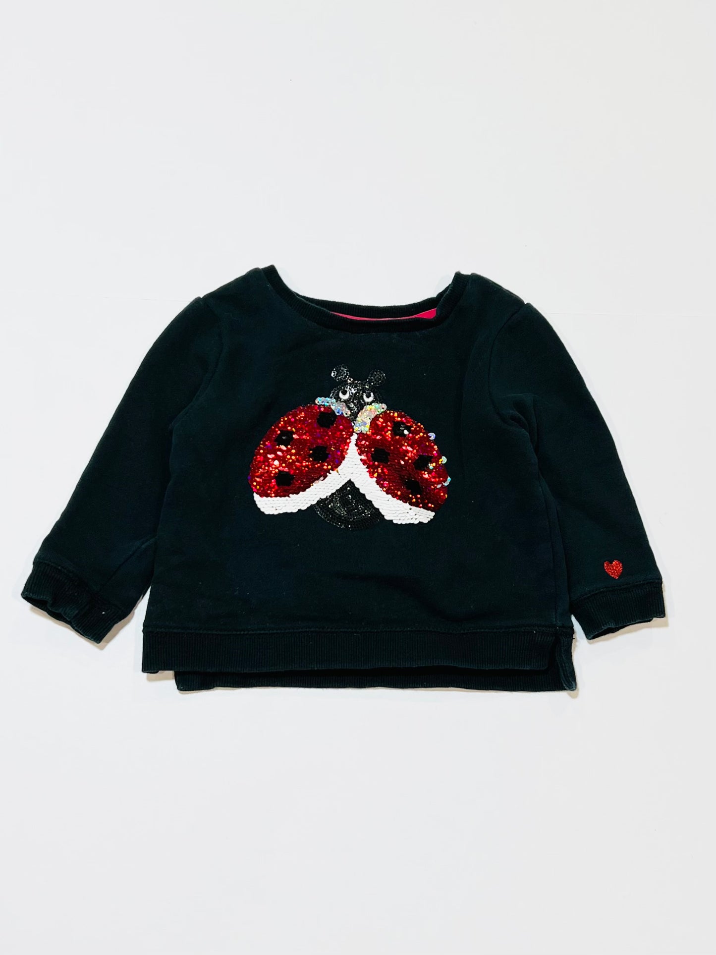 Sequined lady bug sweater - Size 1