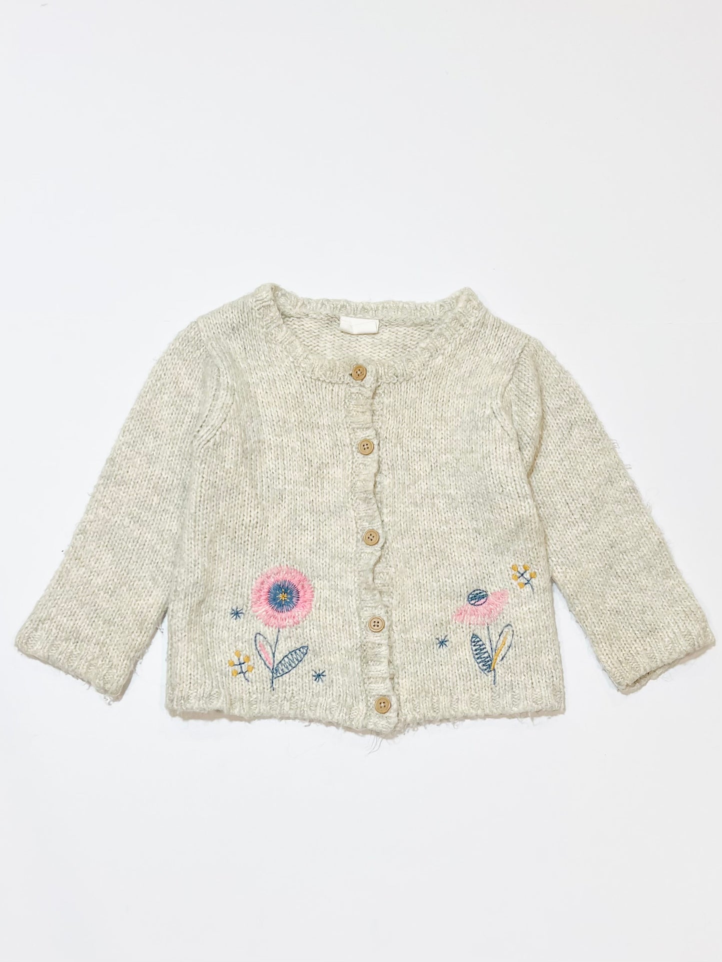 Flower knit cardigan - Size 1