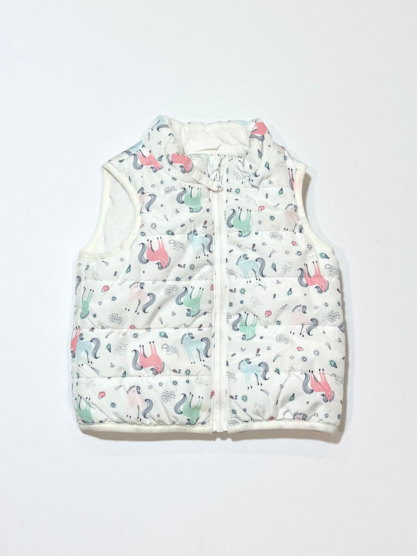 Unicorn puffer vest - Size 1