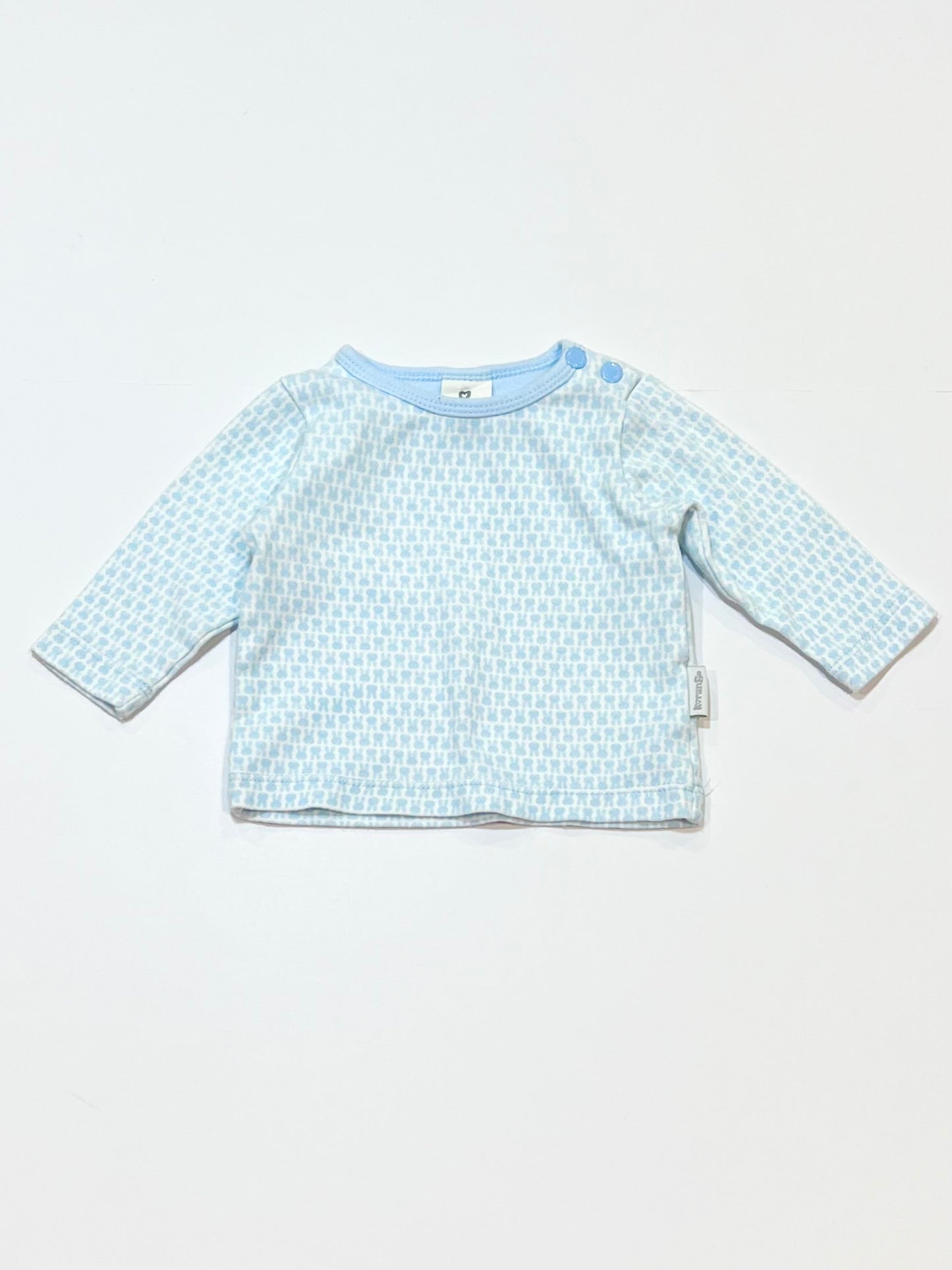 Blue bunny top - Size 0000