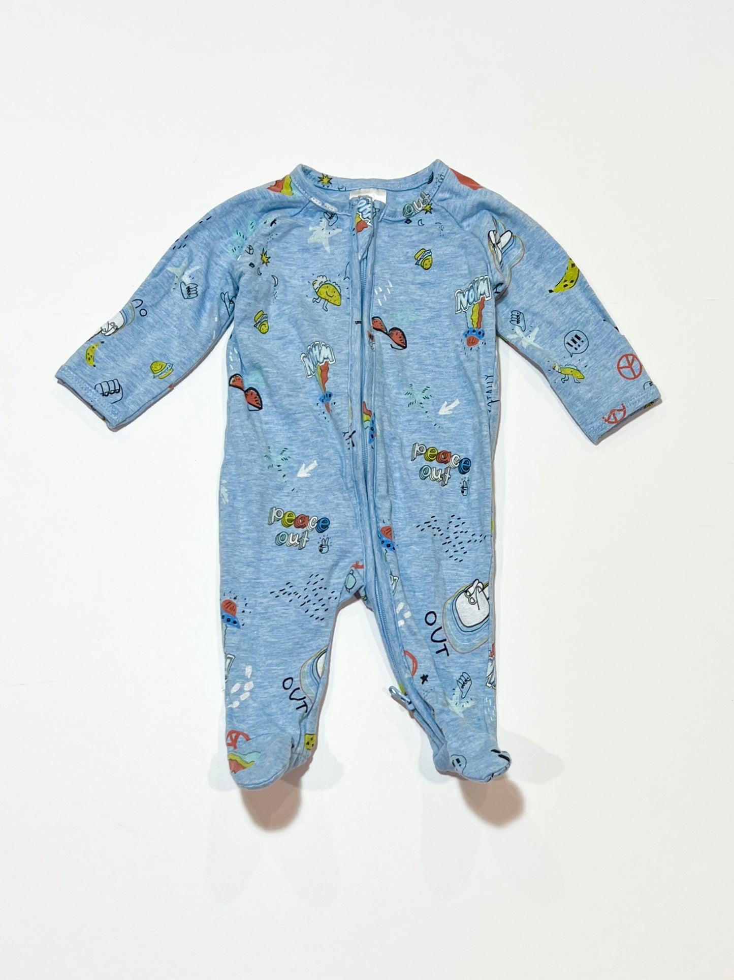 Peace out zip onesie - Size 0000
