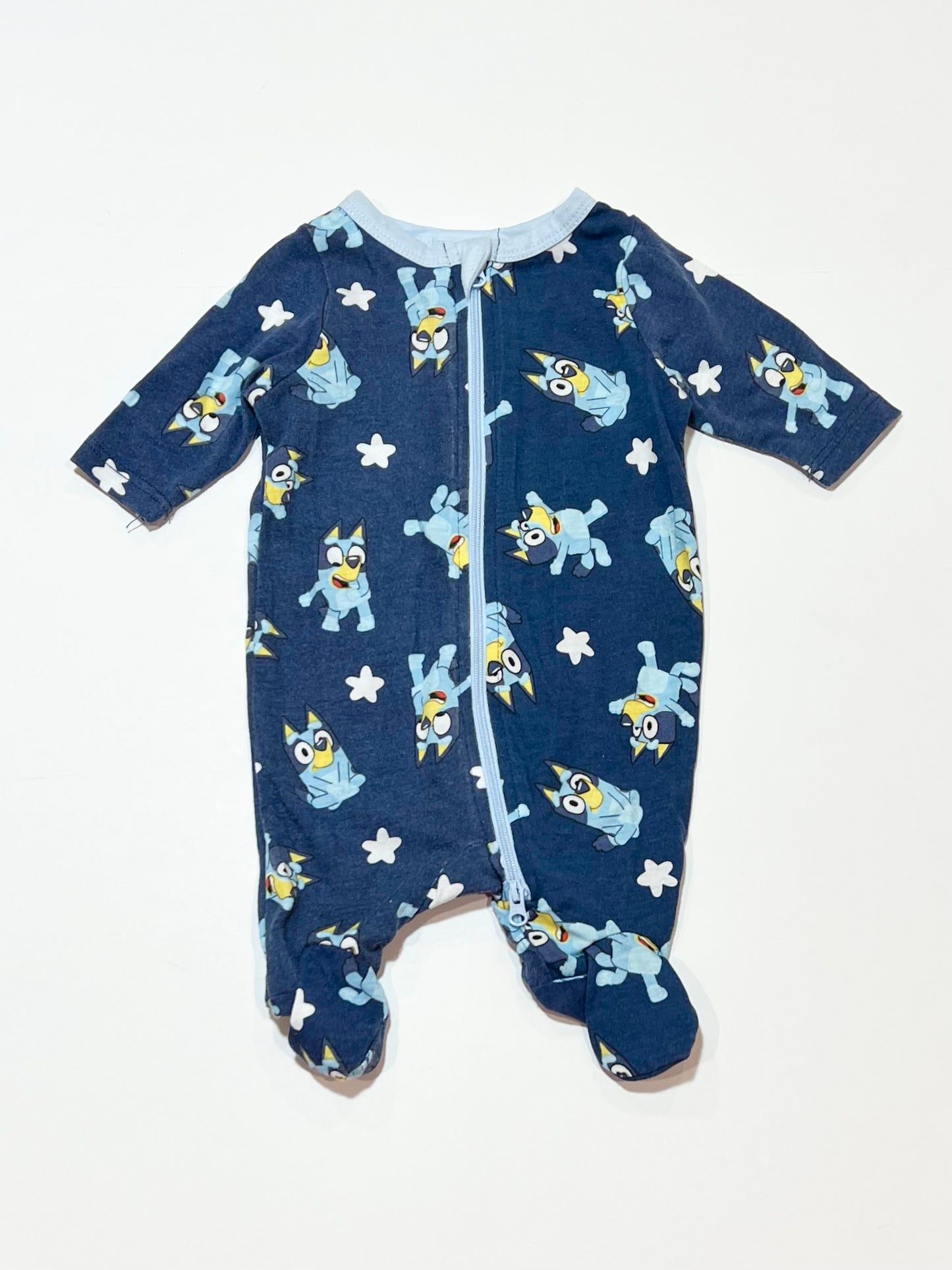 Bluey zip onesie - Size 0000