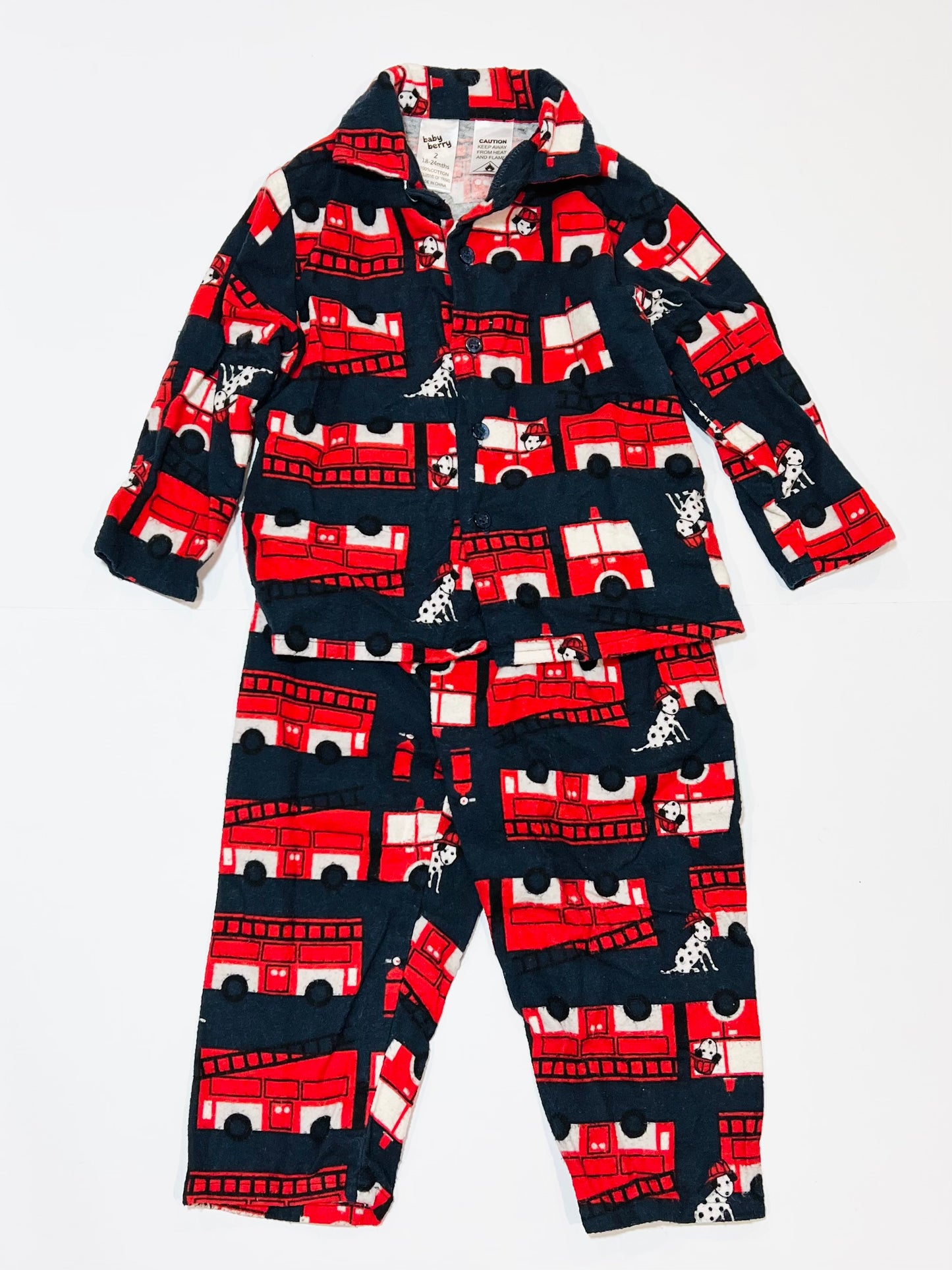 Flannelette pyjamas - Size 2