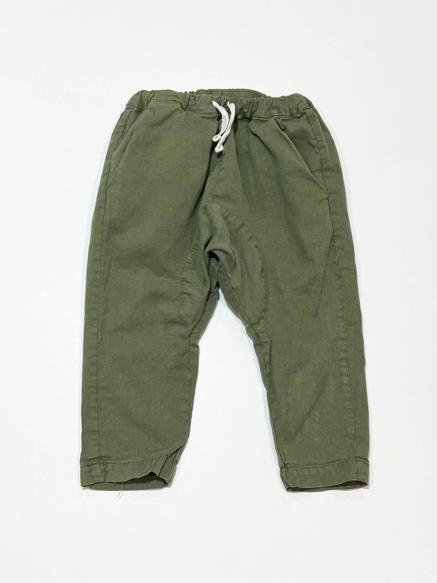 Green slouch pants - Size 2