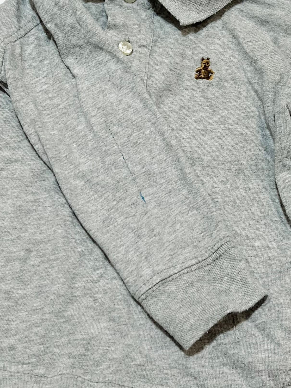 Grey polo top - Size 2