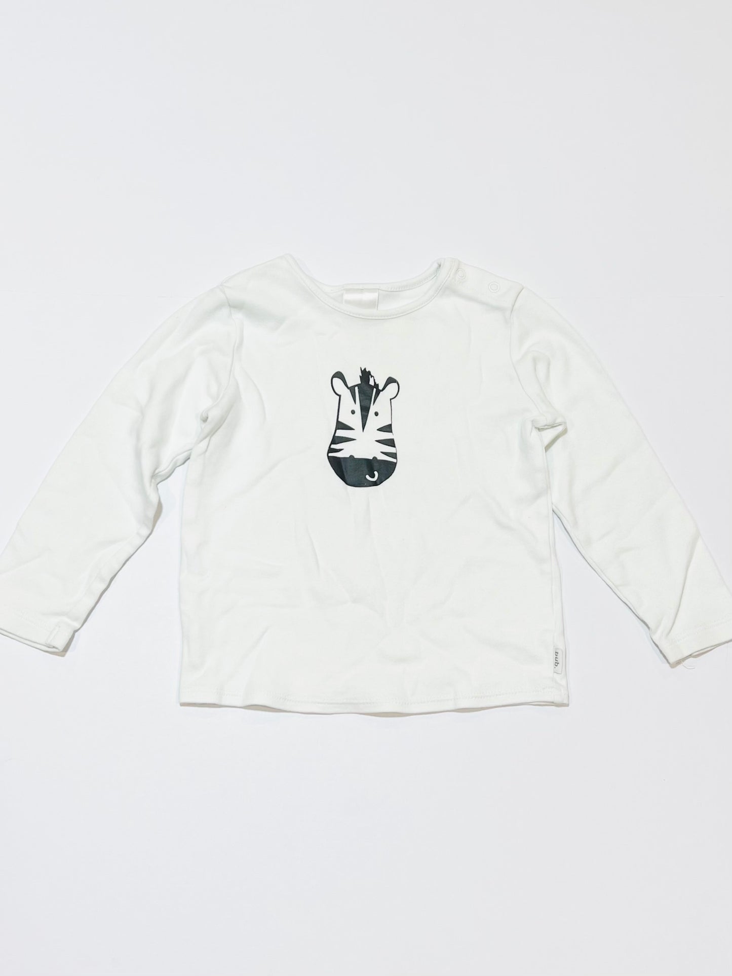 White zebra top - Size 2