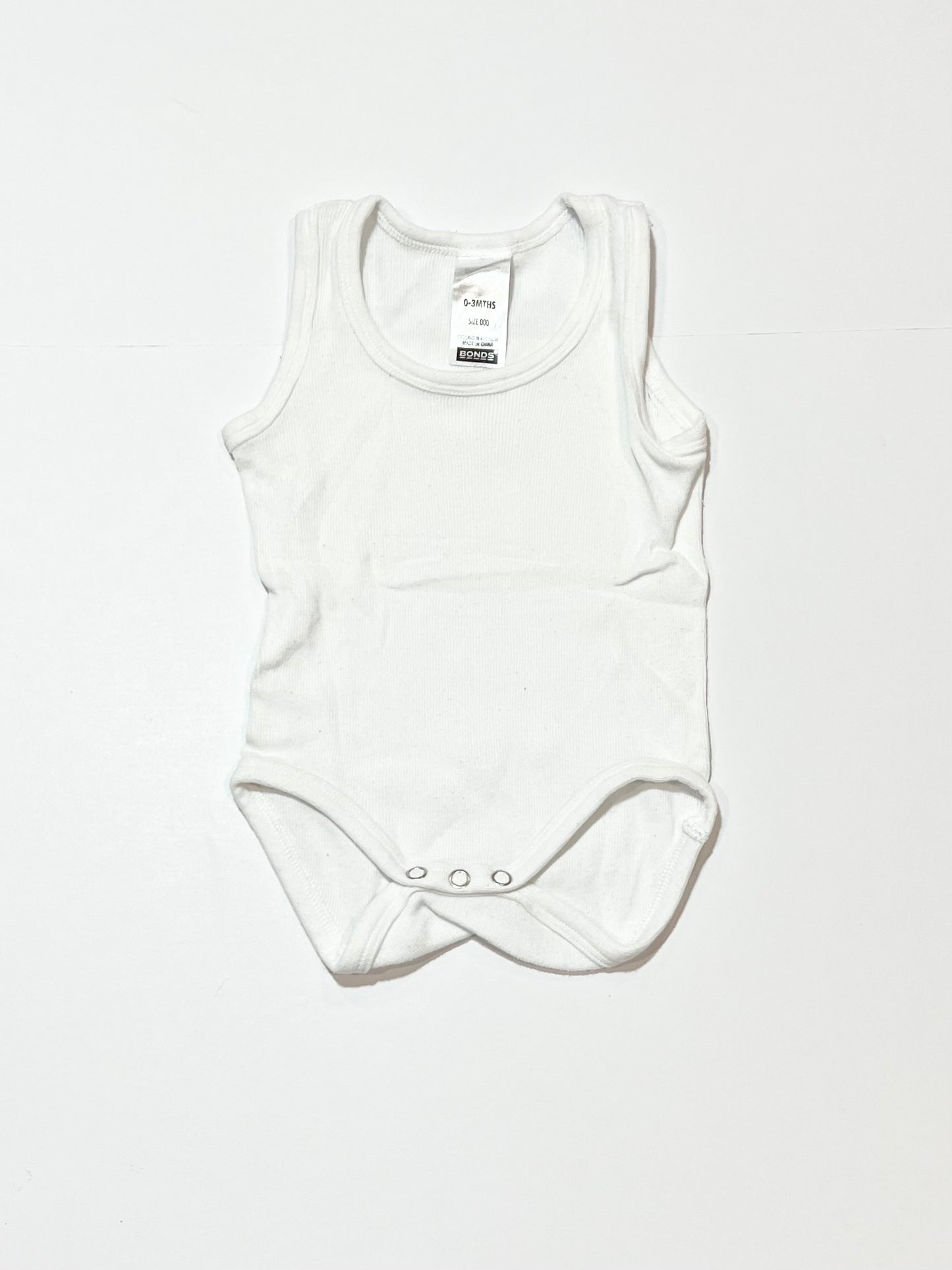 White ribbed bodysuit - Size 000