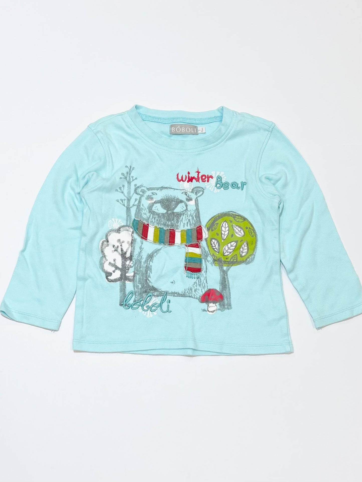 Winter bear top - Size 2