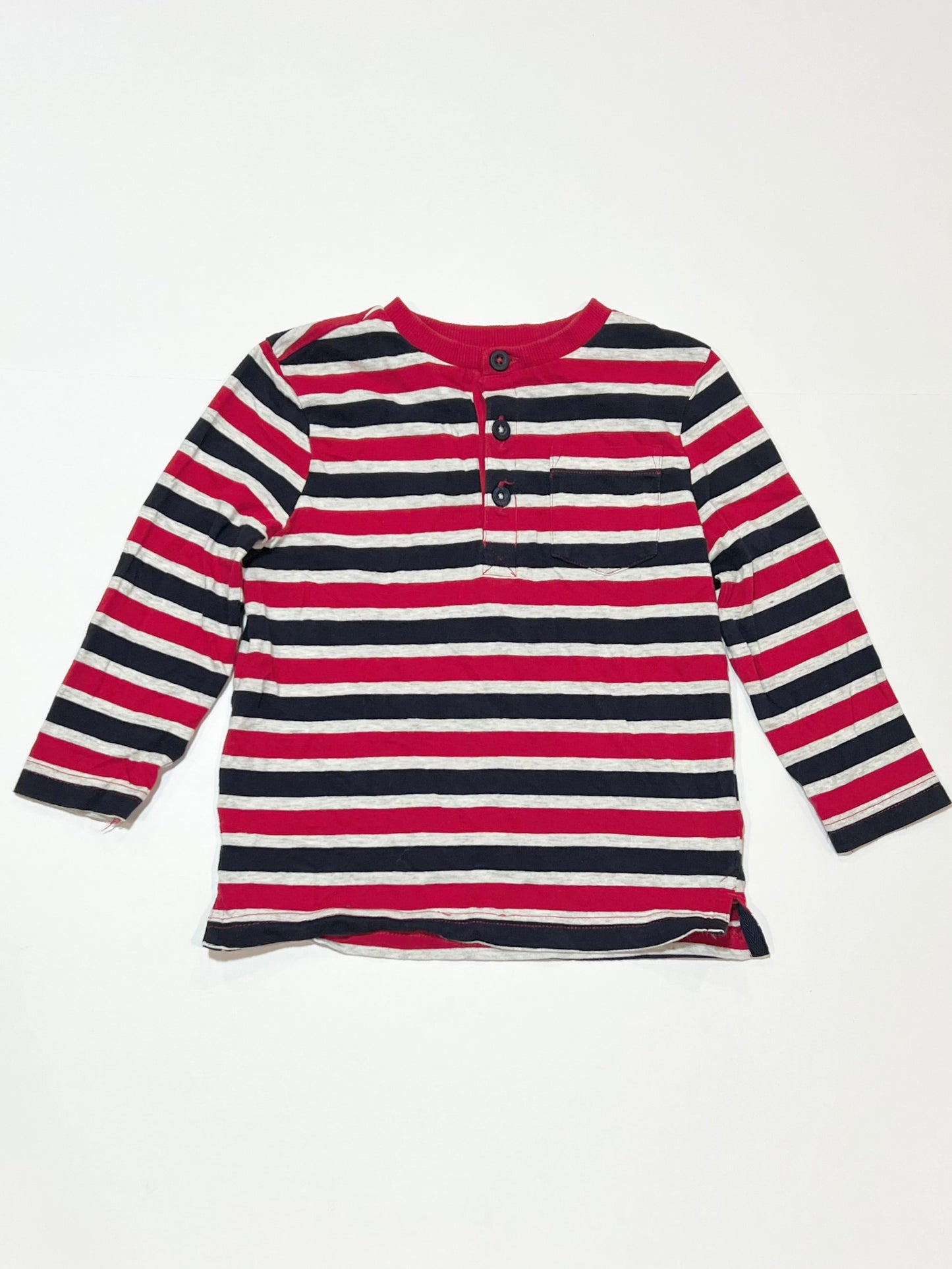 Striped henley top - Size 2
