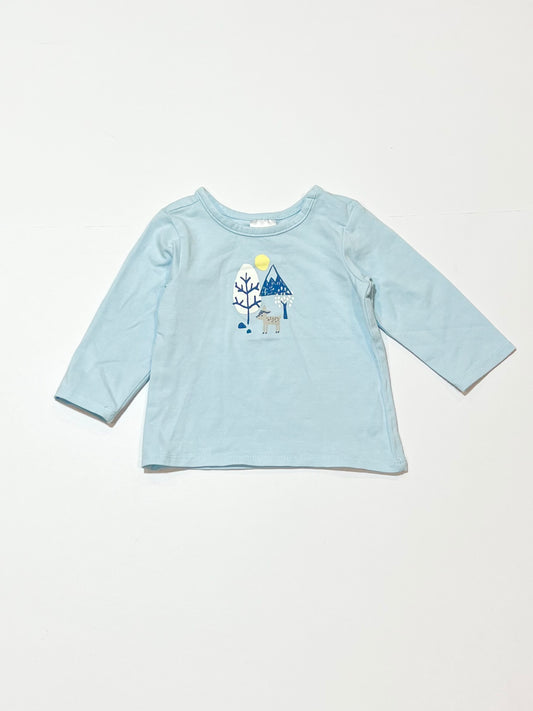 Blue deer top - Size 000