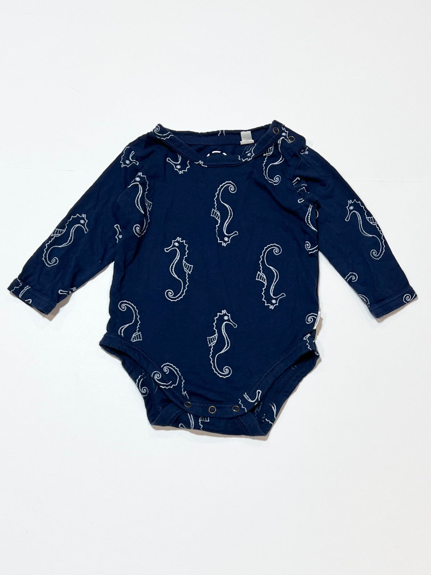 Navy seahorse bodysuit - Size 000