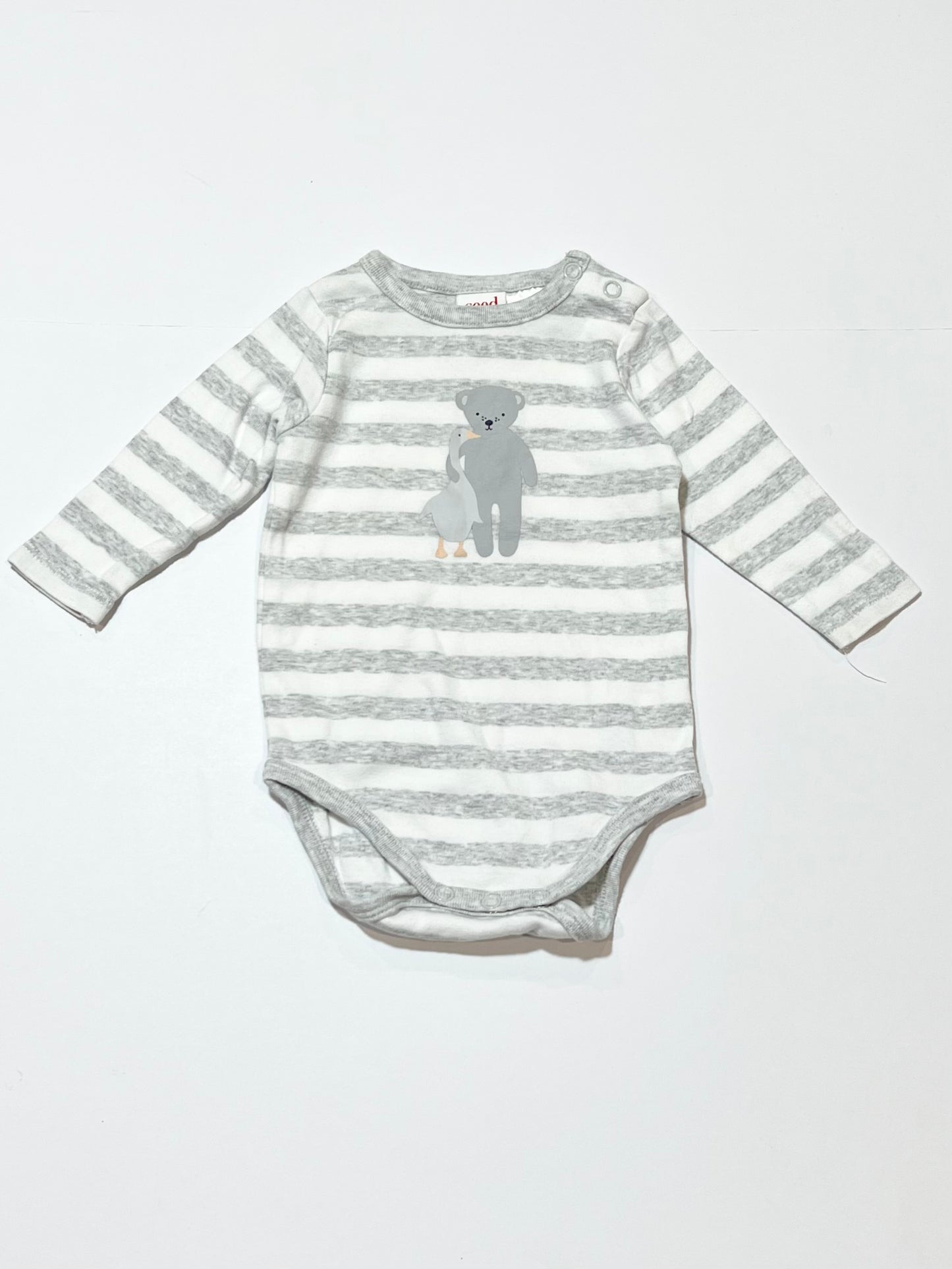 Grey striped bodysuit - Size 000
