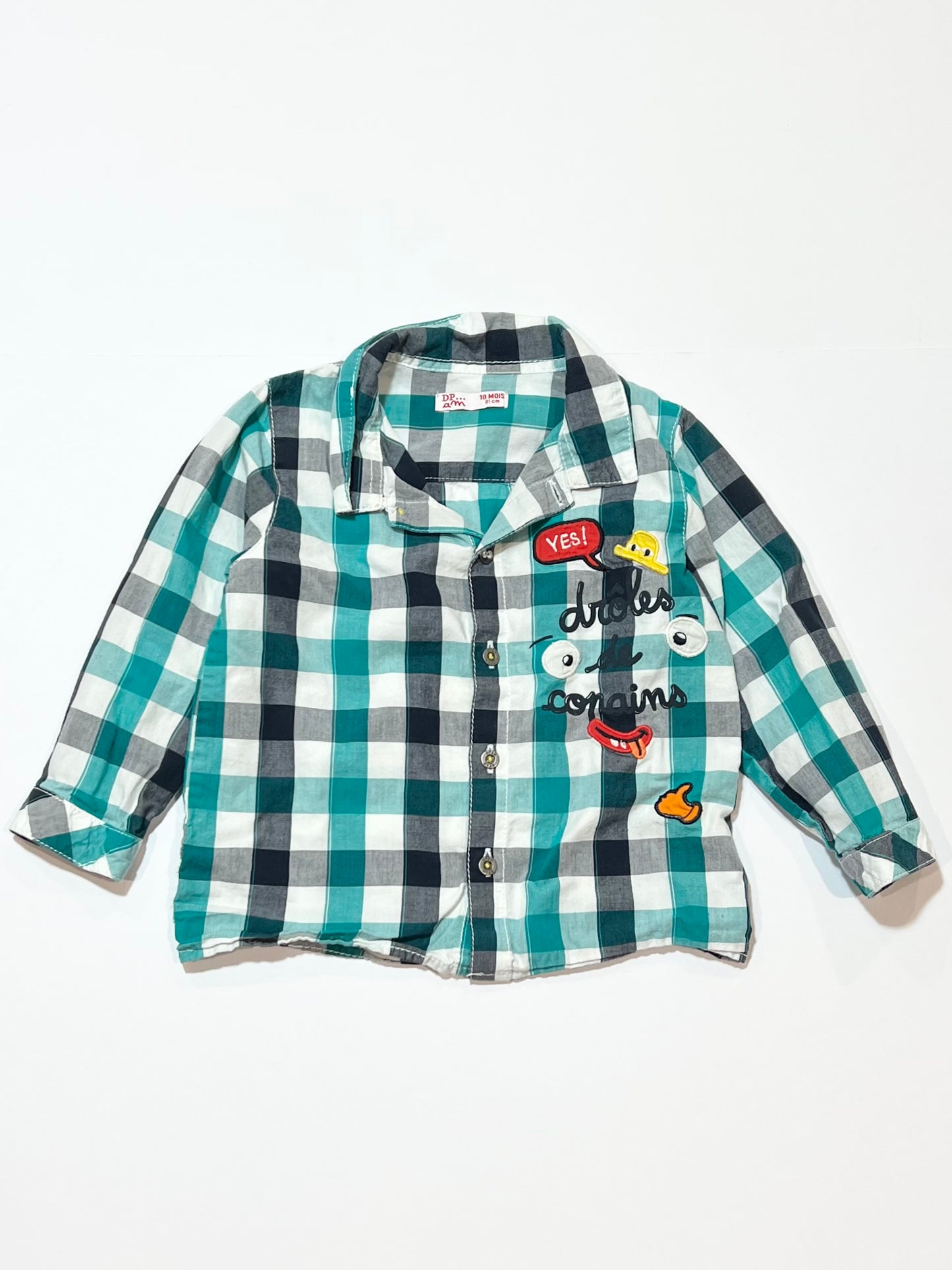 Green check shirt - Size 1