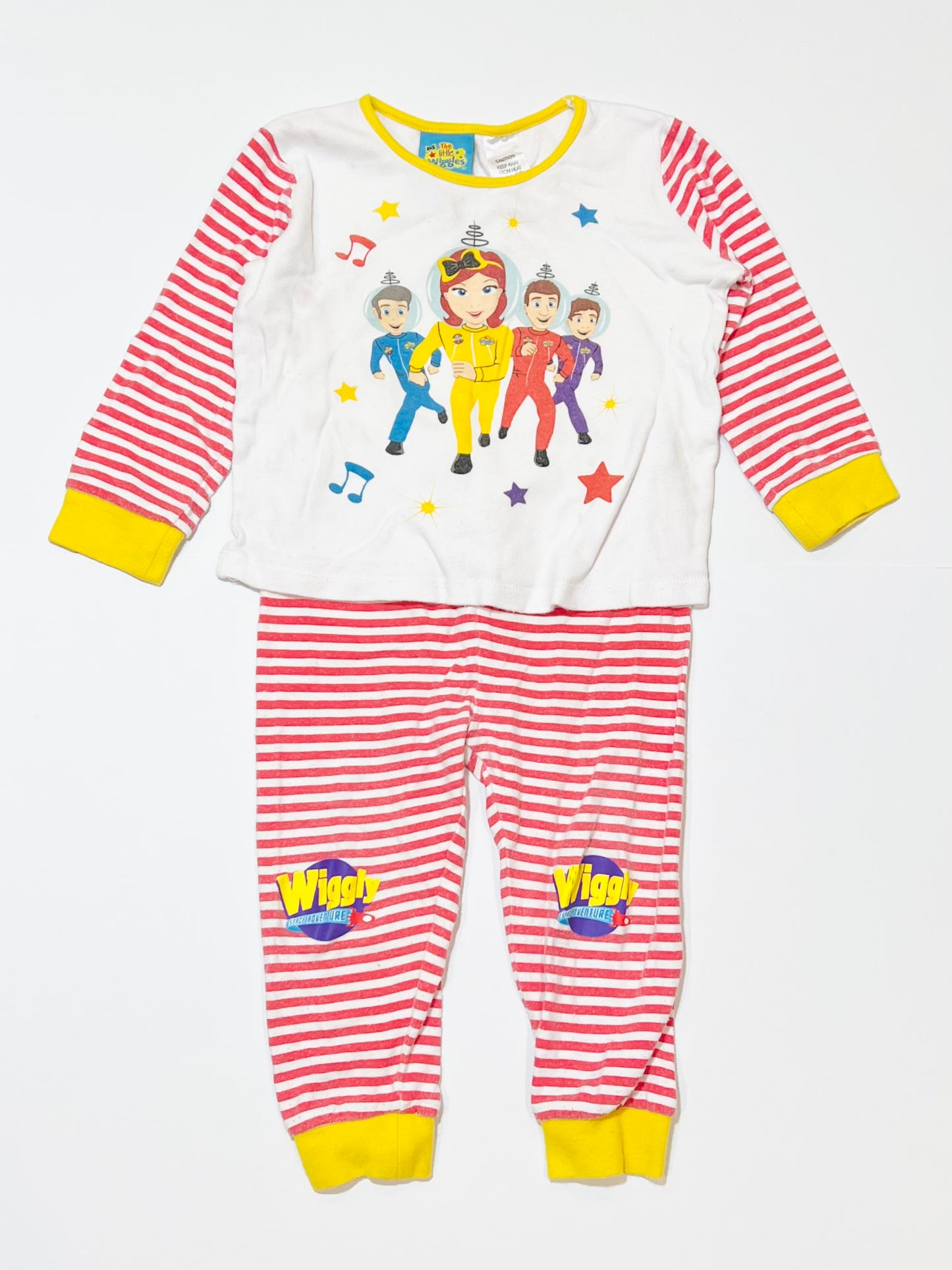 Striped Wiggles pyjamas - Size 2