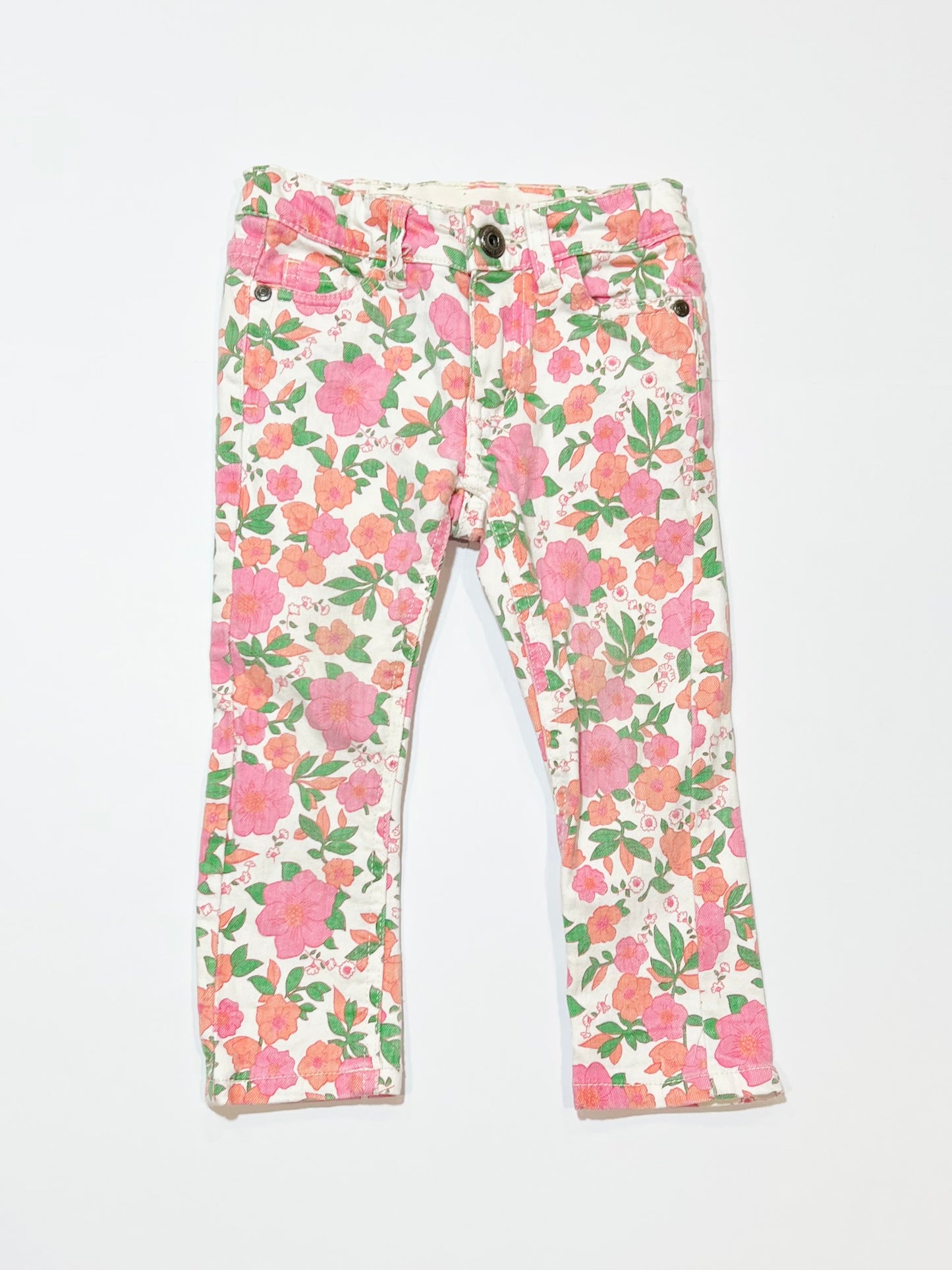 Floral jeans - Size 2