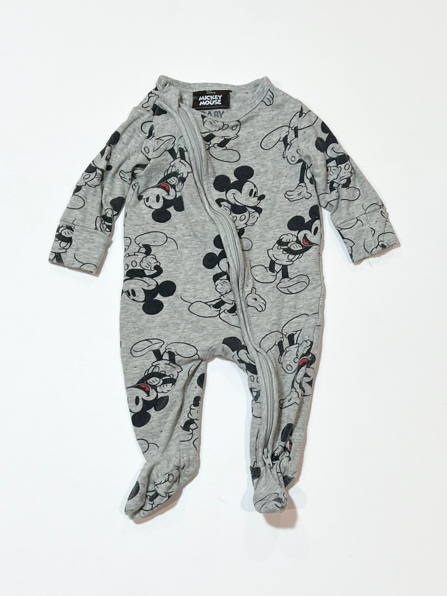 Mickey zip onesie - Size 000