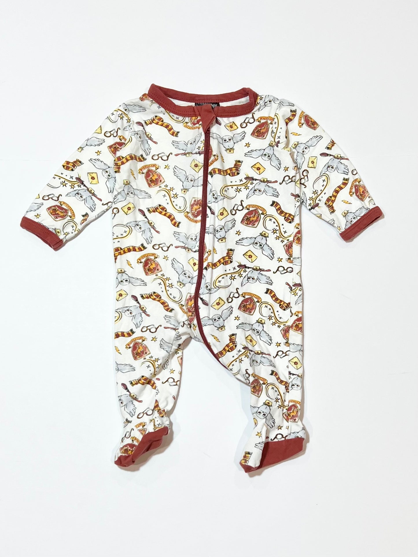 Hedwig zip onesie - Size 000