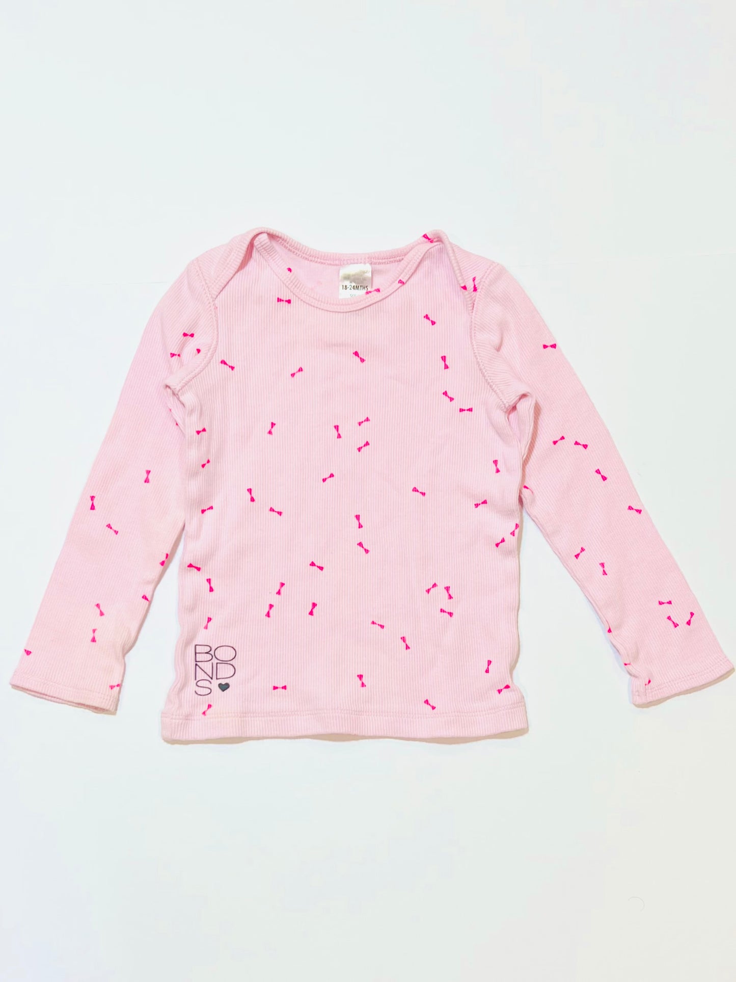 Pink ribbed top - Size 2