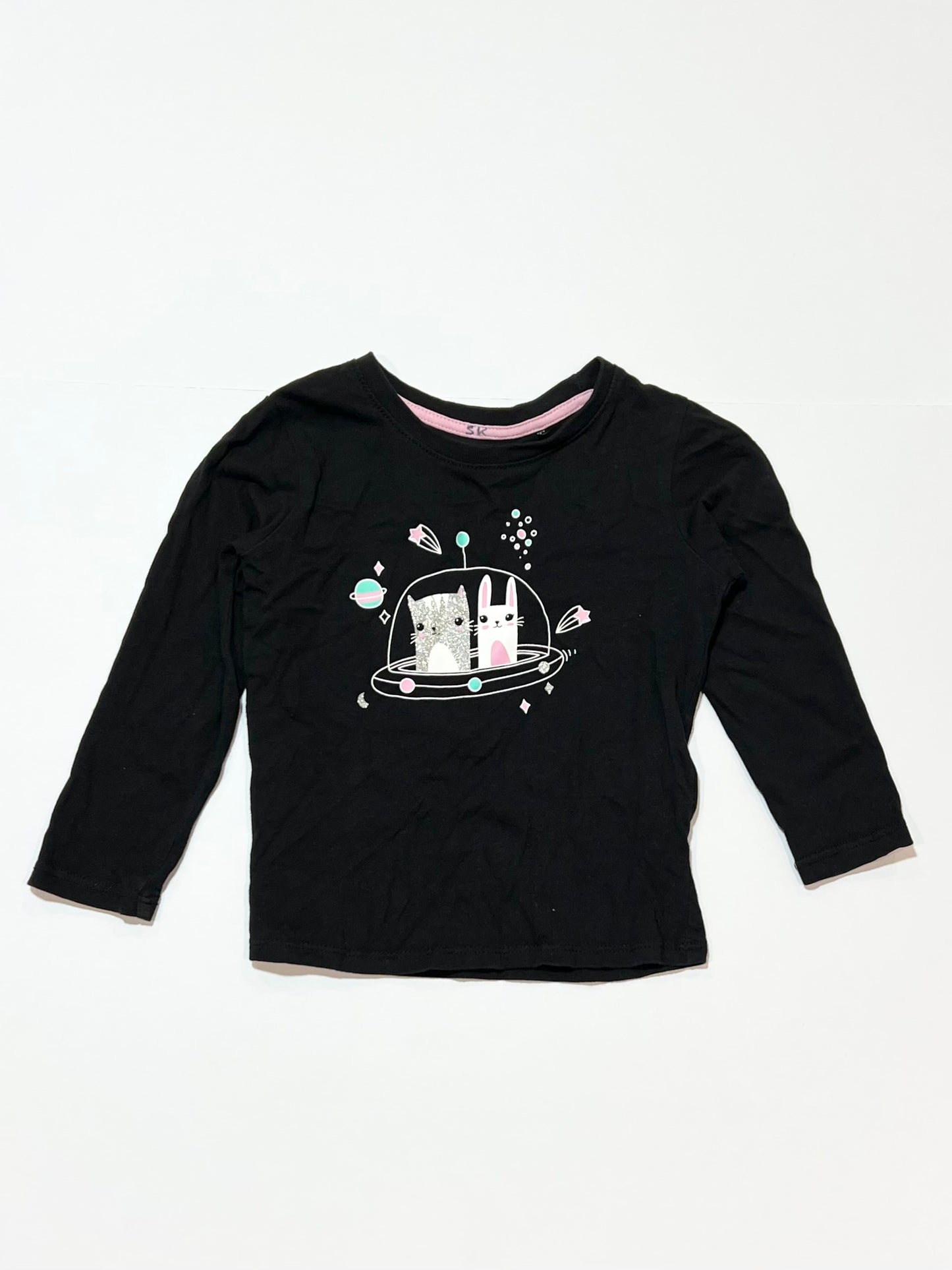 Space cats top - Size 2
