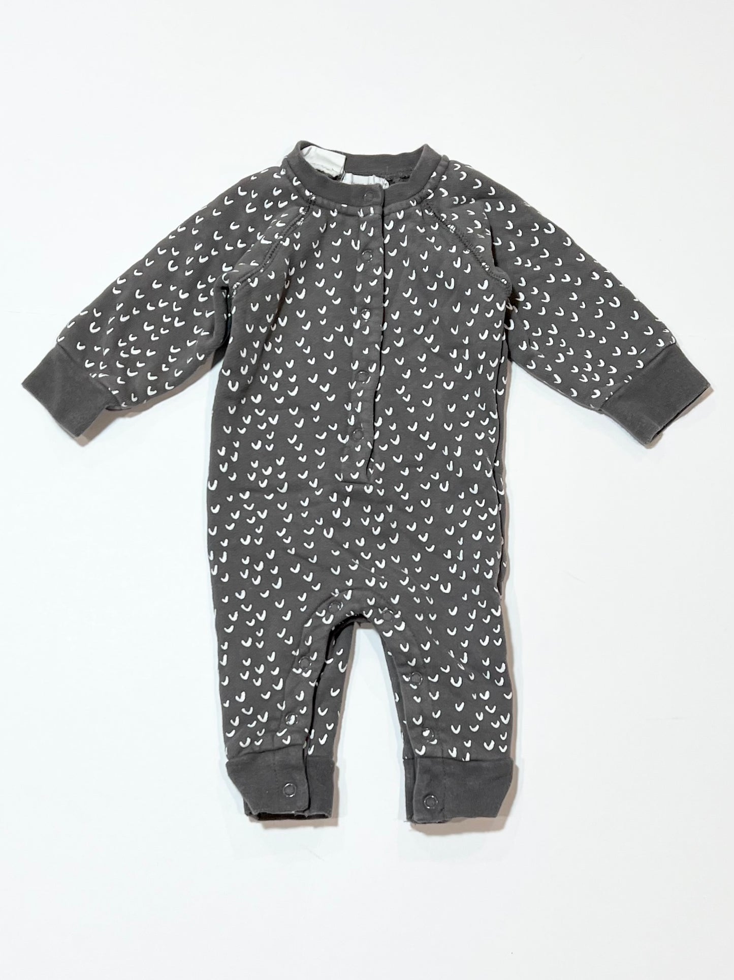 Grey fleece onesie - Size 000
