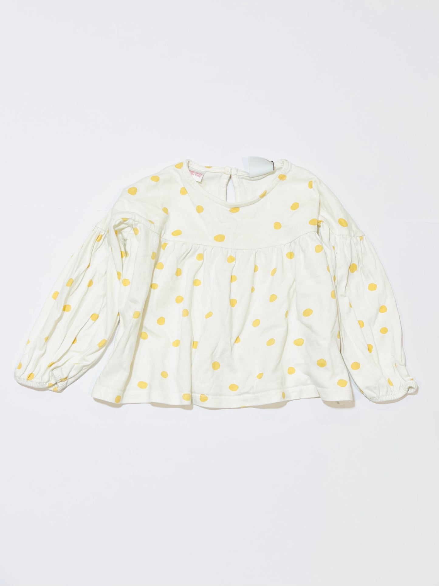 White spotty top - Size 2