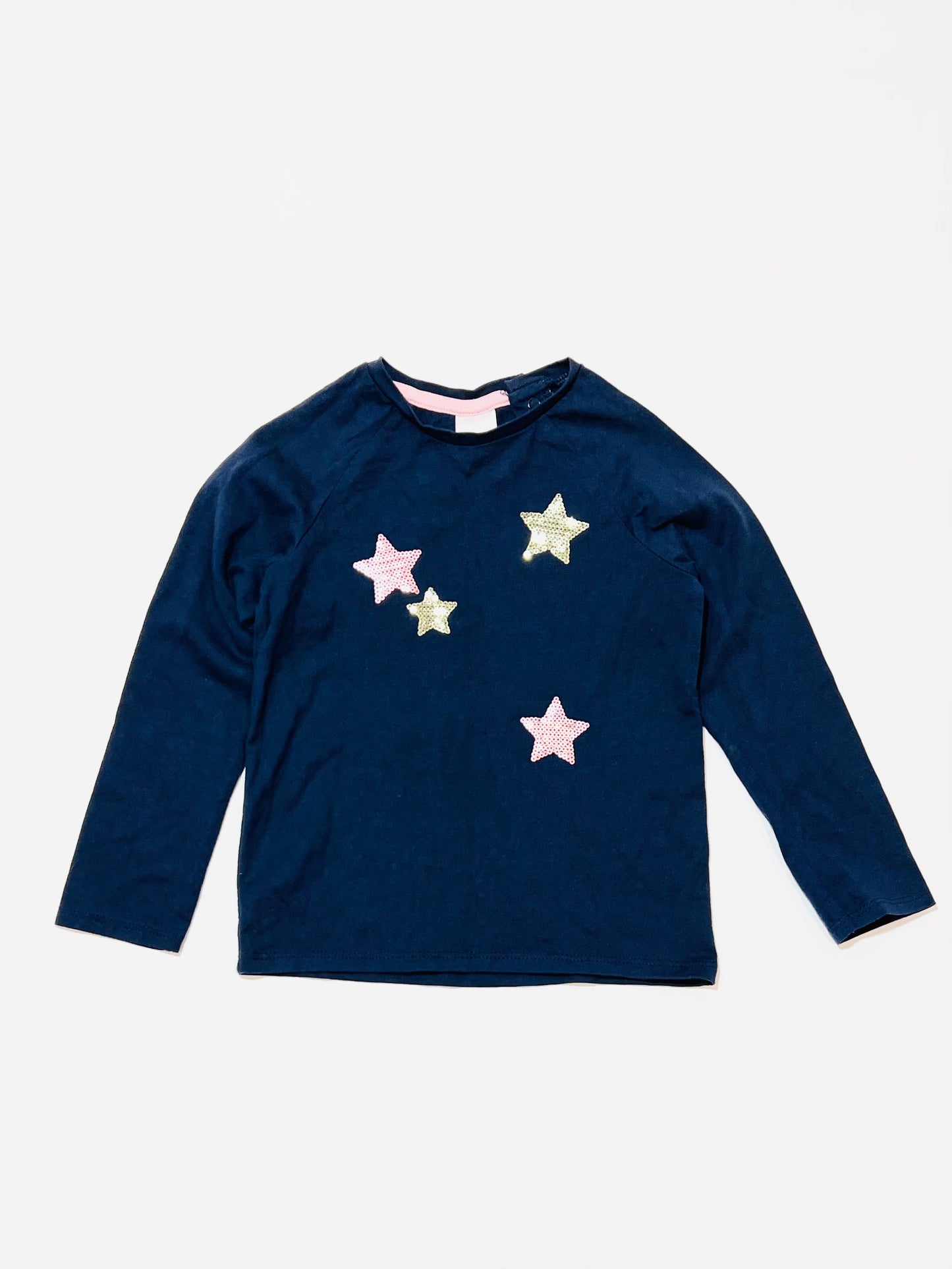 Sequined stars top - Size 2