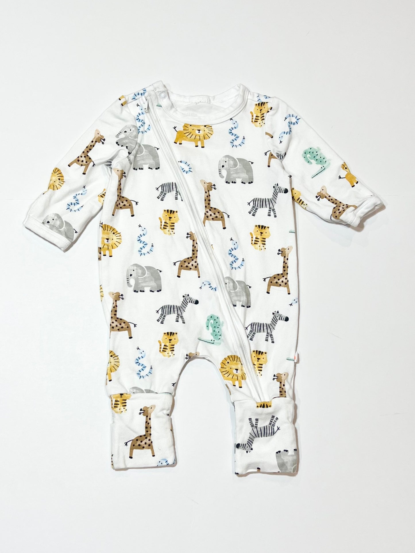 Animals zip onesie - Size 000