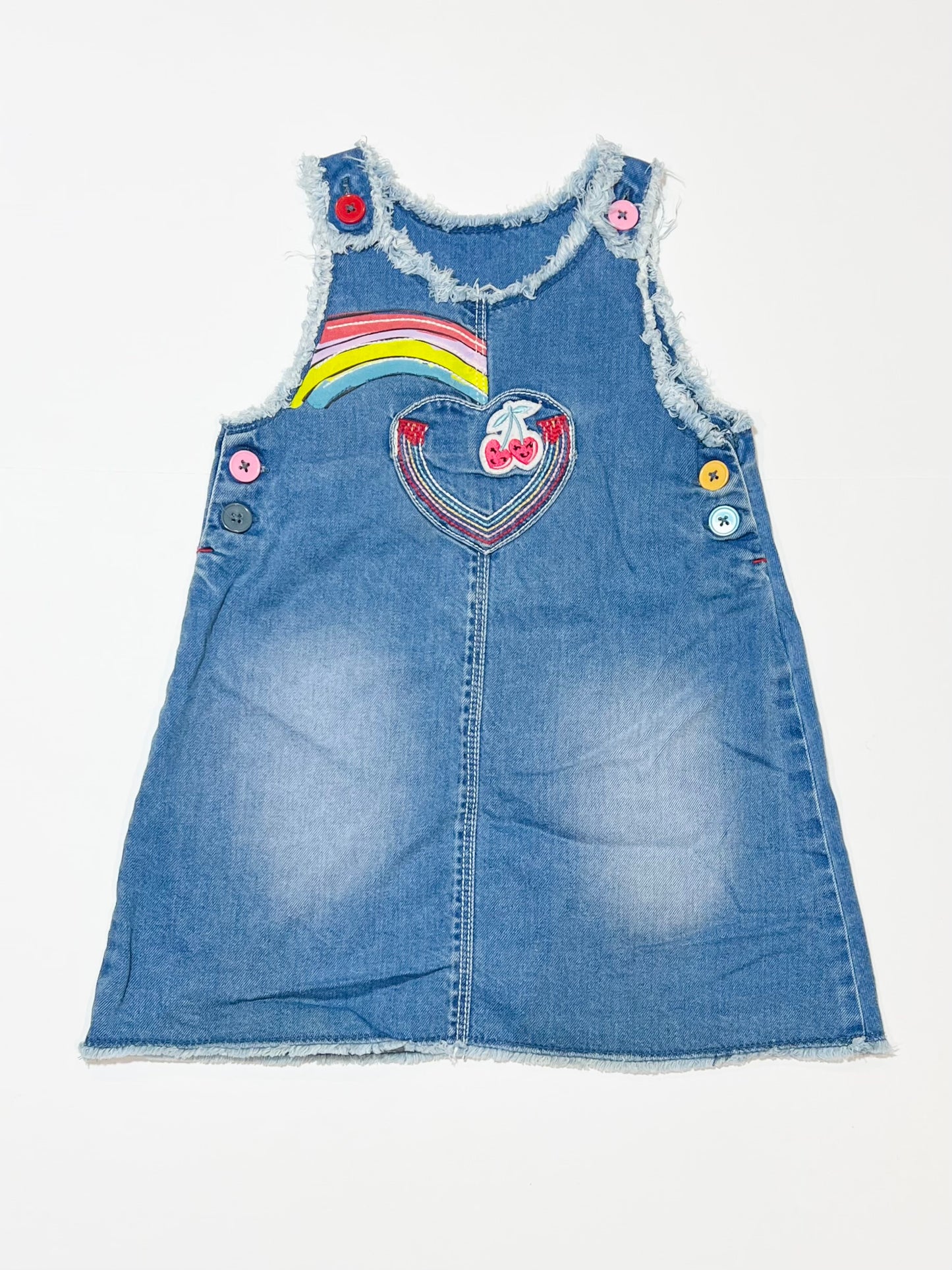 Denim pinafore - Size 2-3
