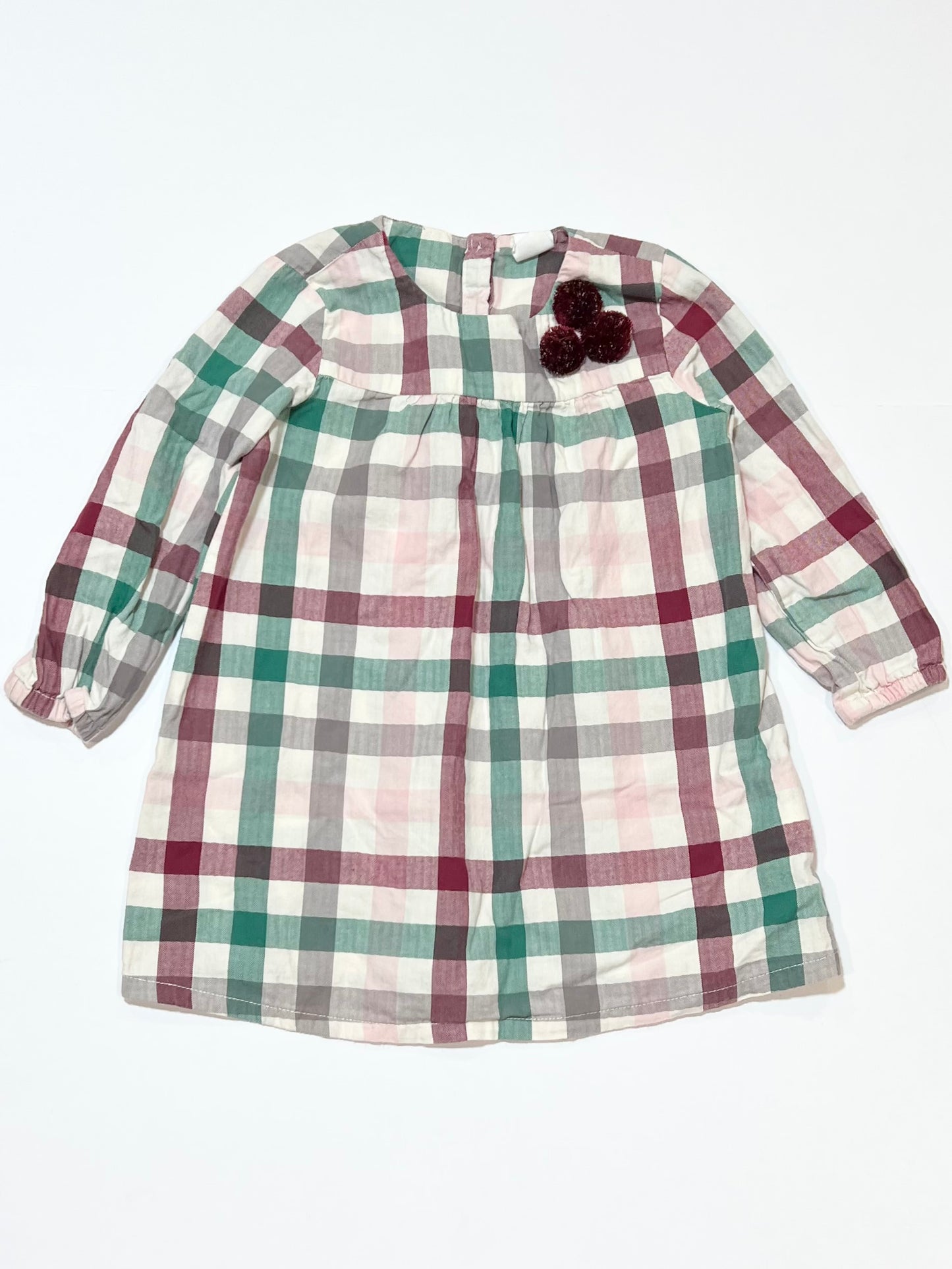 Checkered cotton dress - Size 2