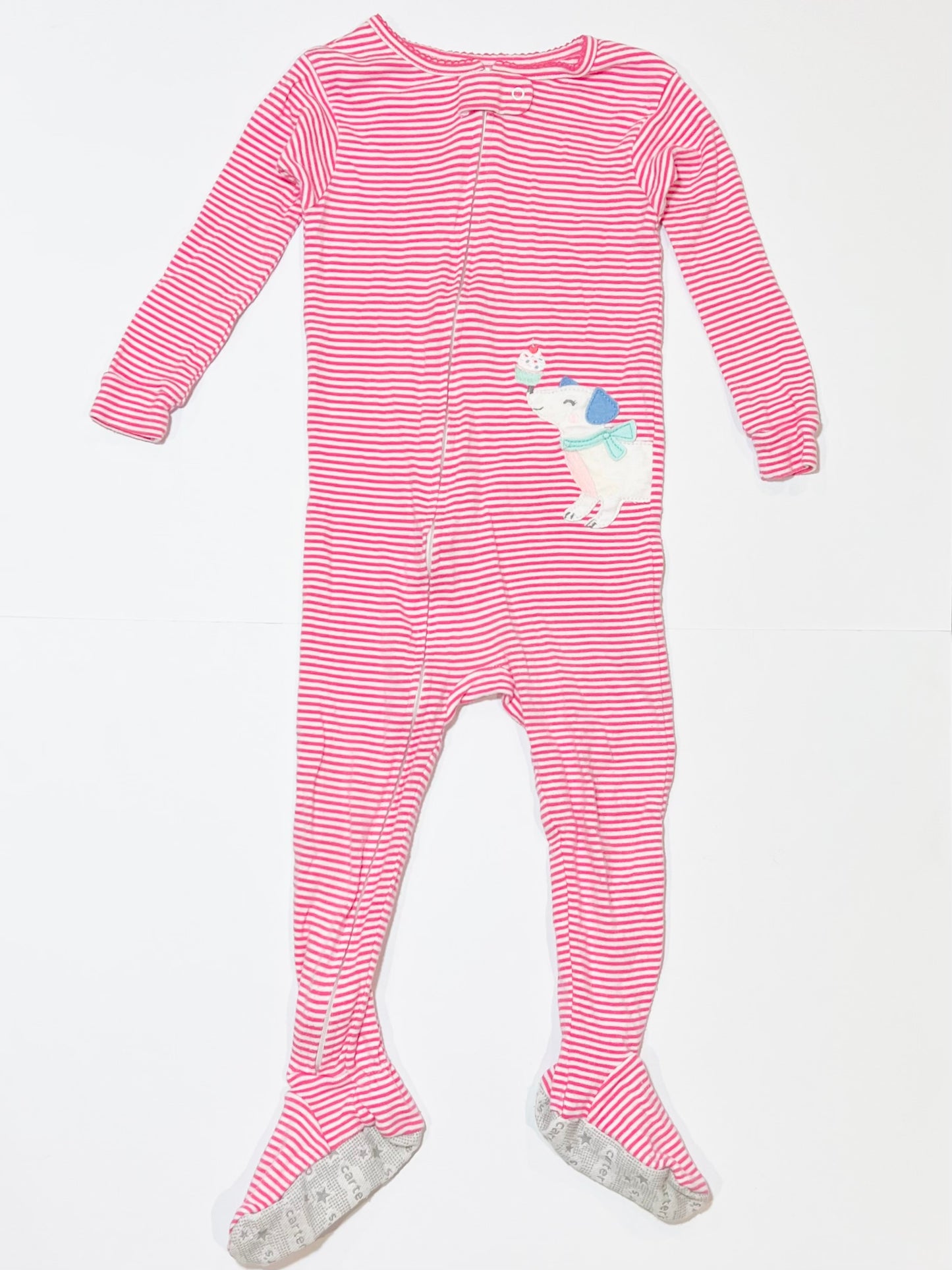 Striped zip onesie - Size 2