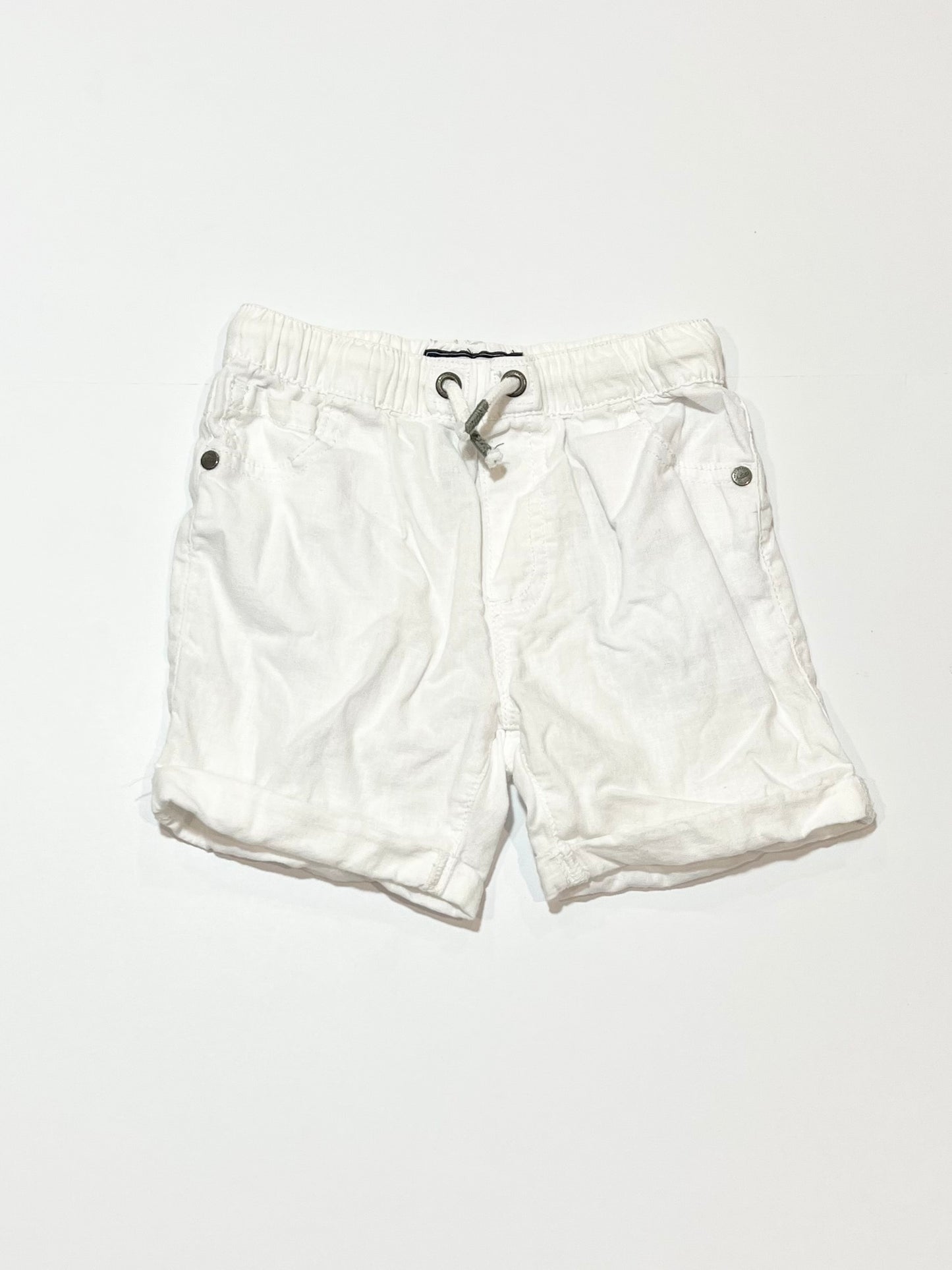 White linen shorts - Size 3-4