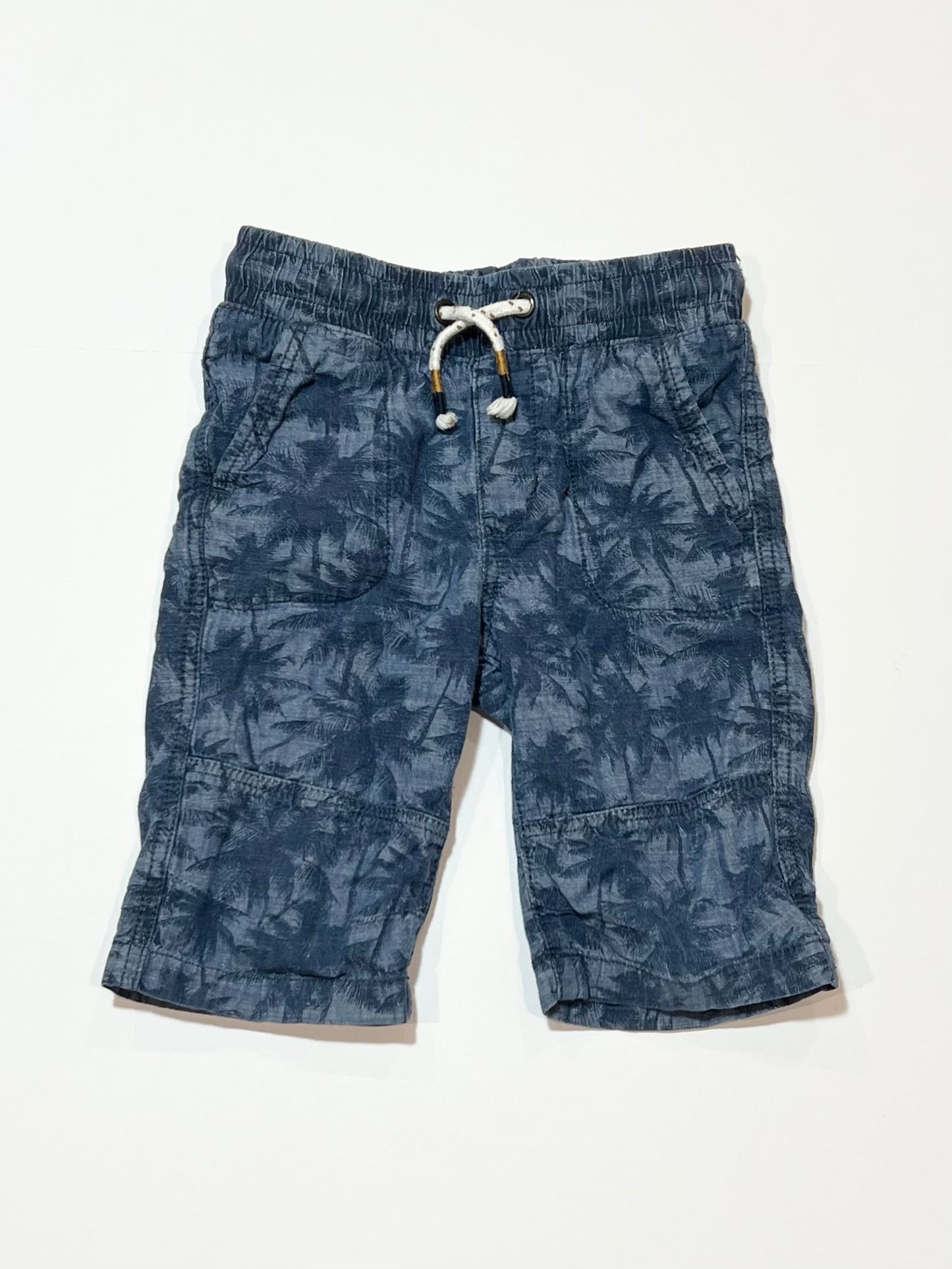 Blue palm shorts - Size 3