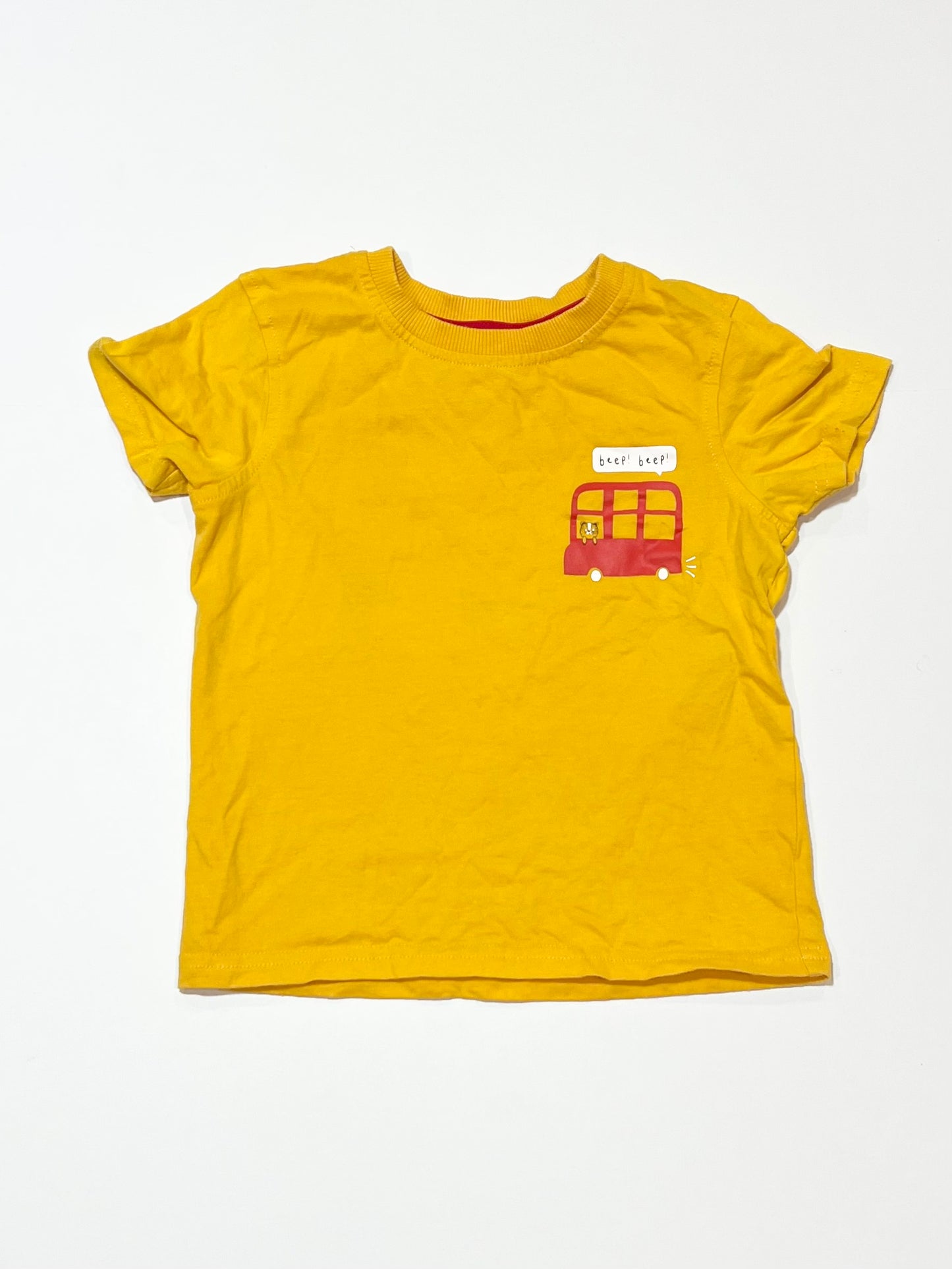 Yellow bus tee - Size 3-4
