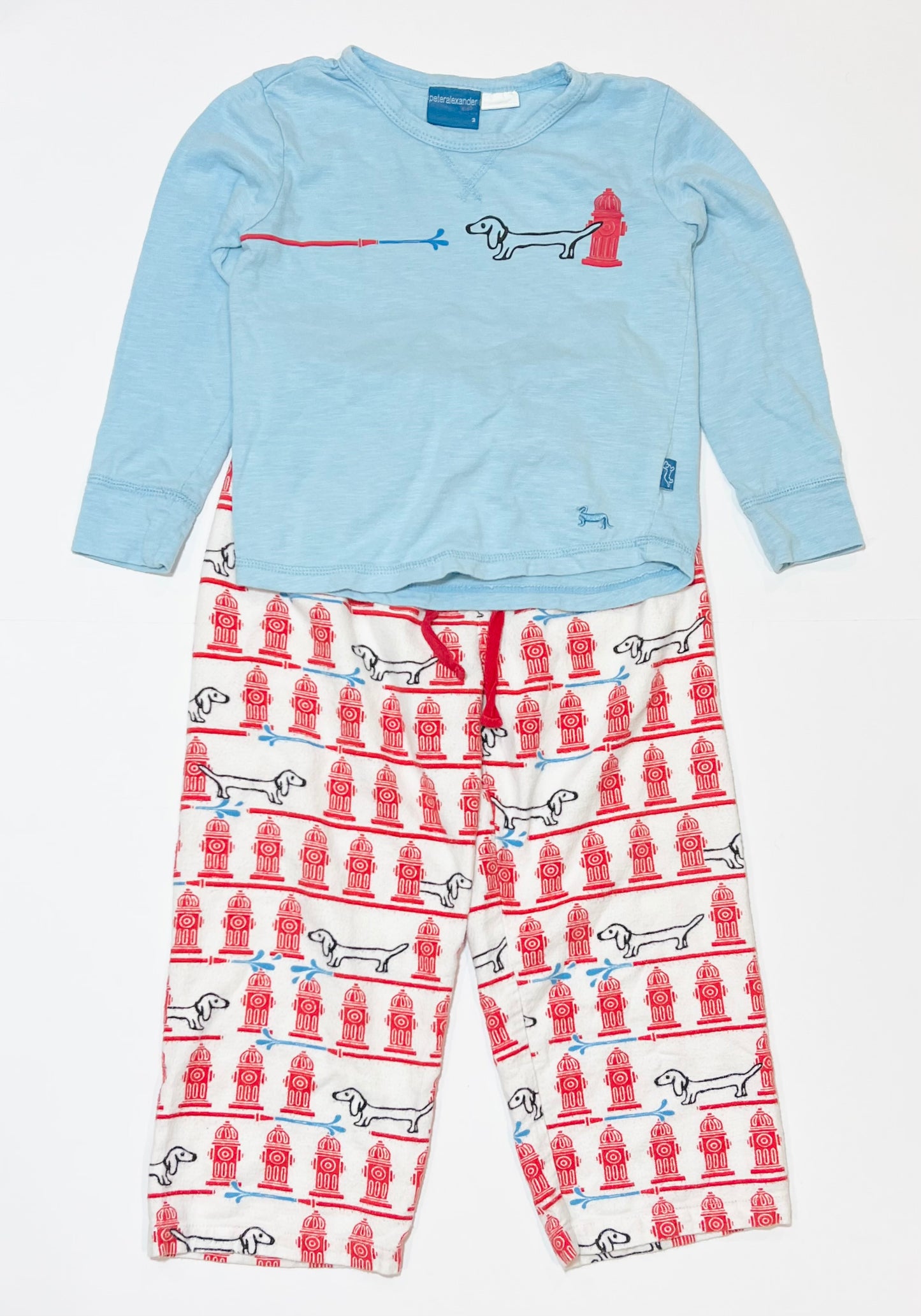 Fire hydrant pyjamas - Size 3