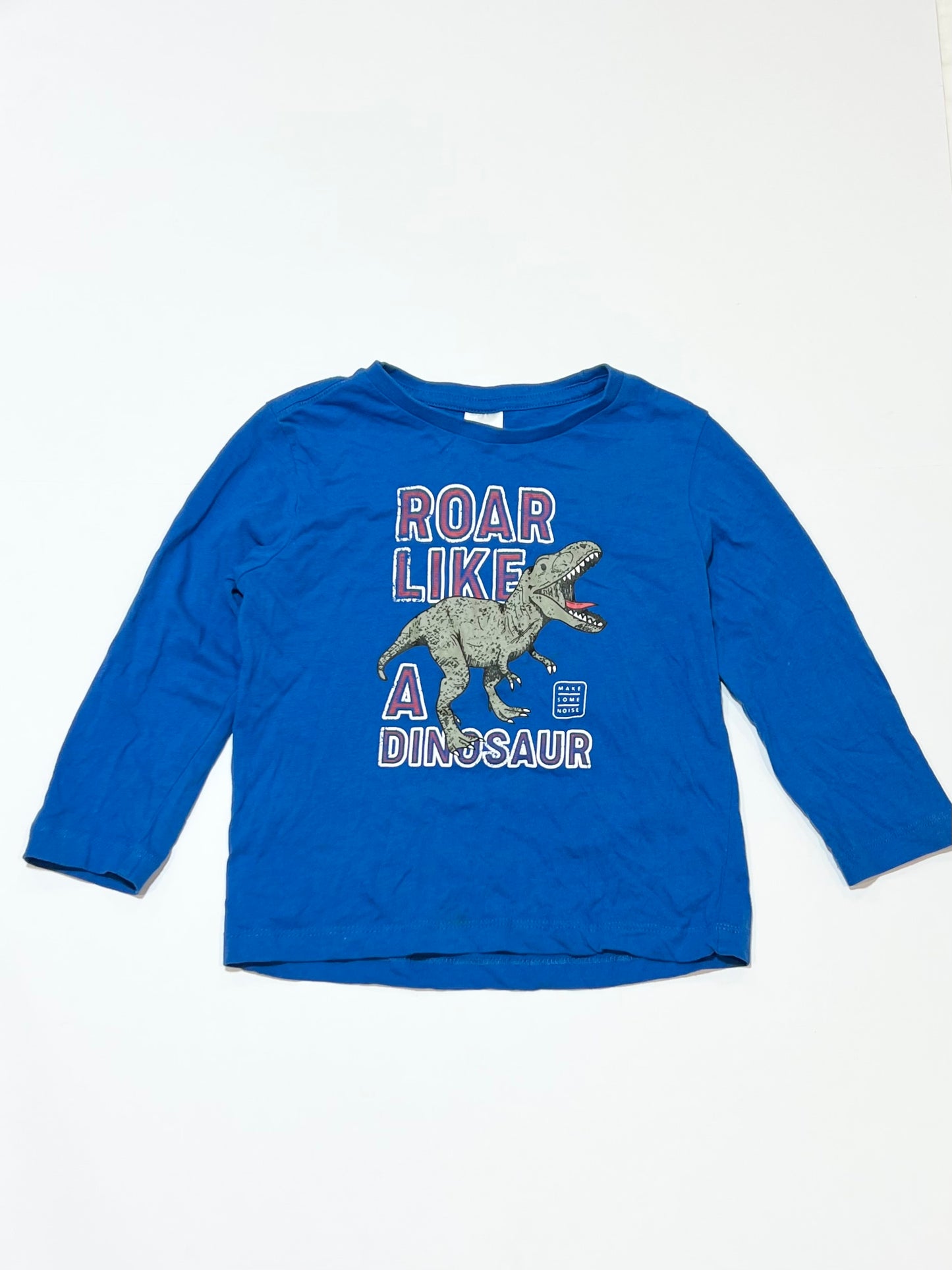 Blue dinosaur top - Size 3