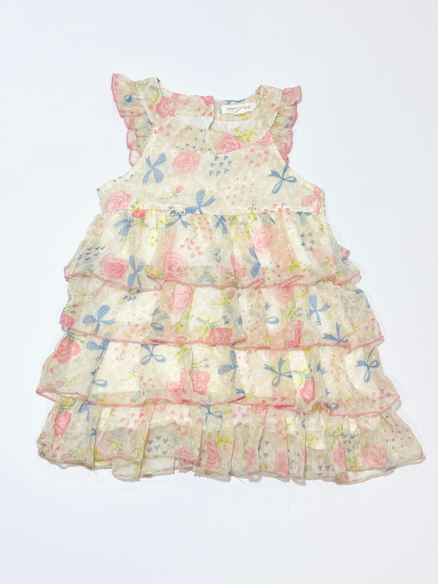 Ruffle roses dress - Size 3