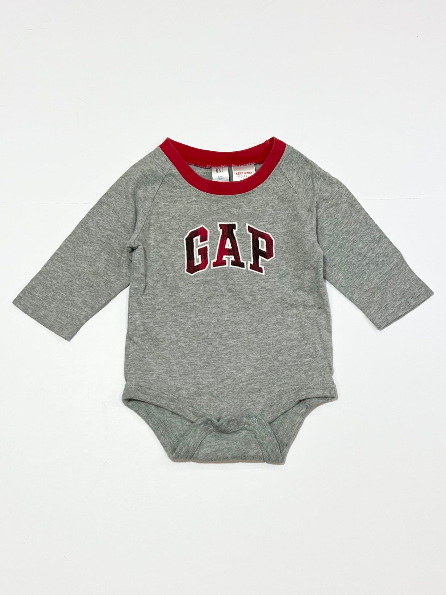 Grey logo bodysuit - Size 00