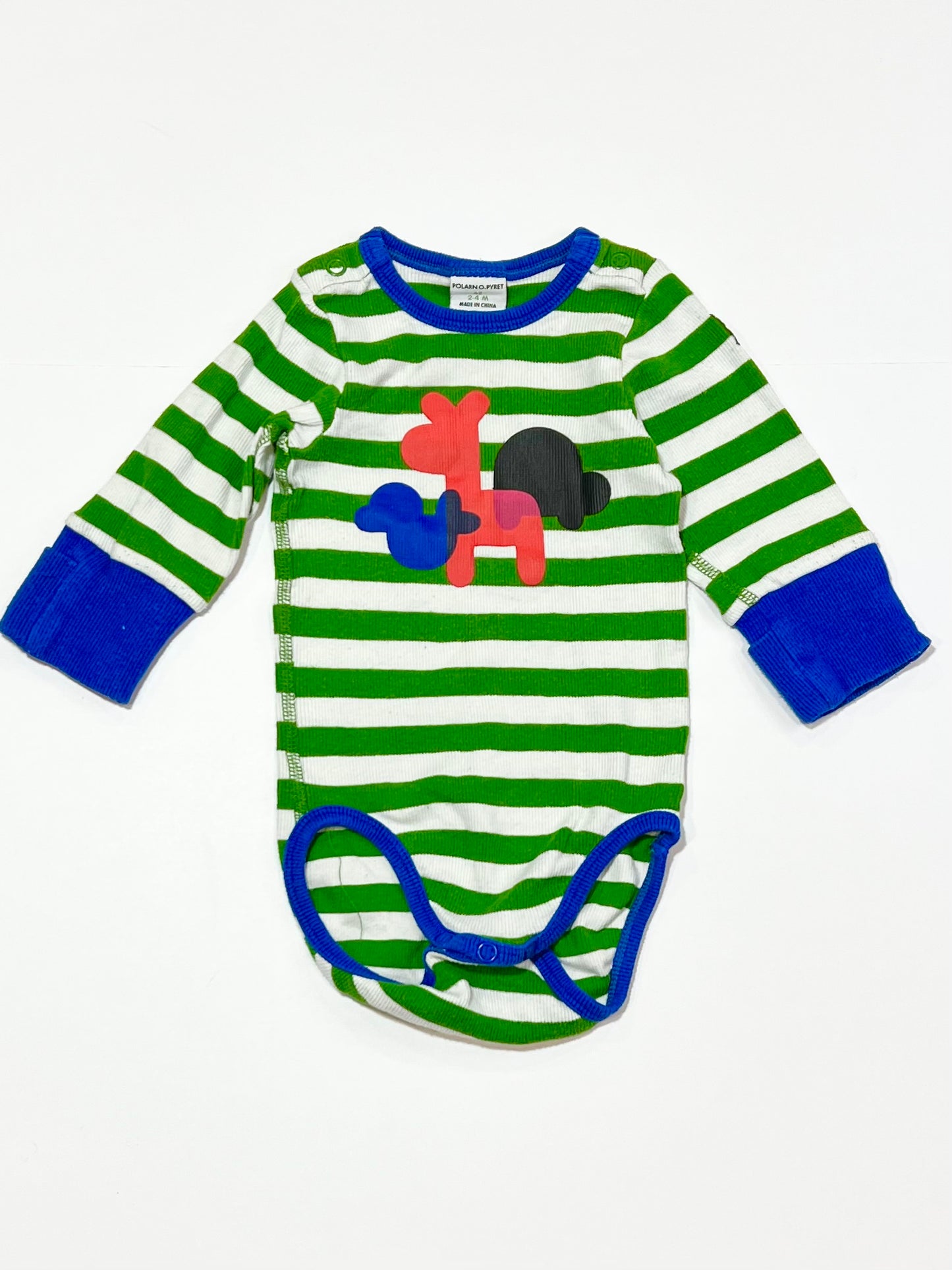 Striped ribbed bodysuit - Size 2-4 months