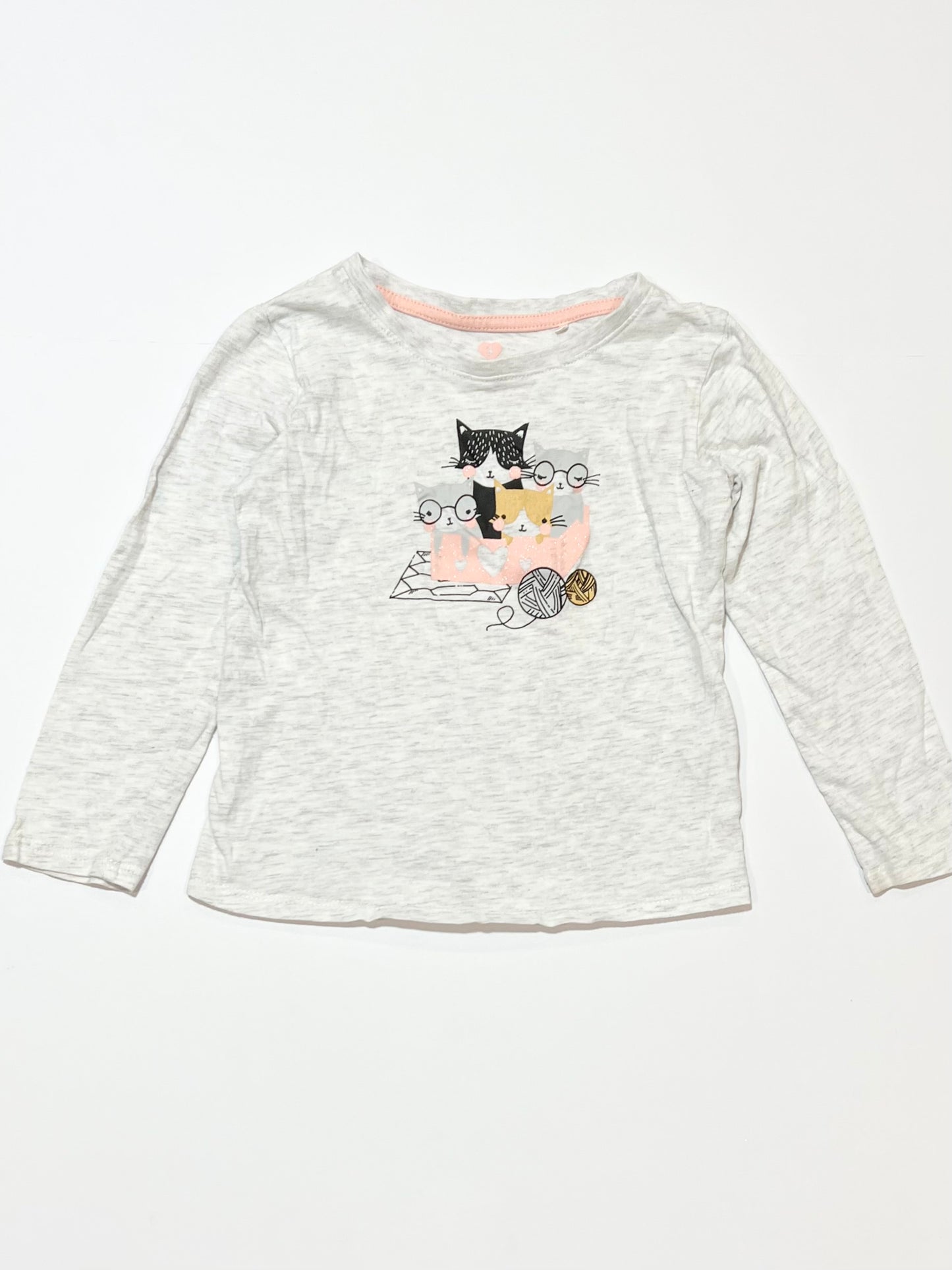 Glitter cats top - Size 3