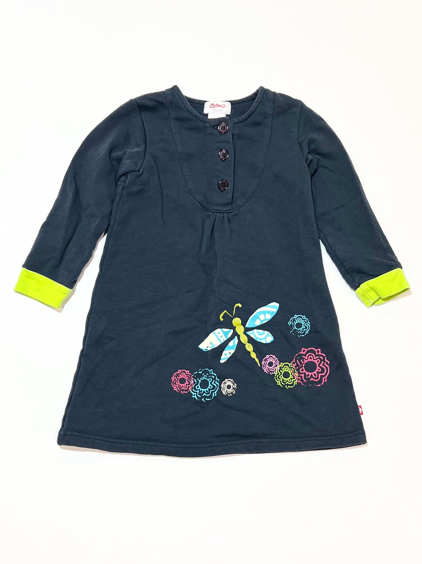 Navy butterfly dress - Size 3