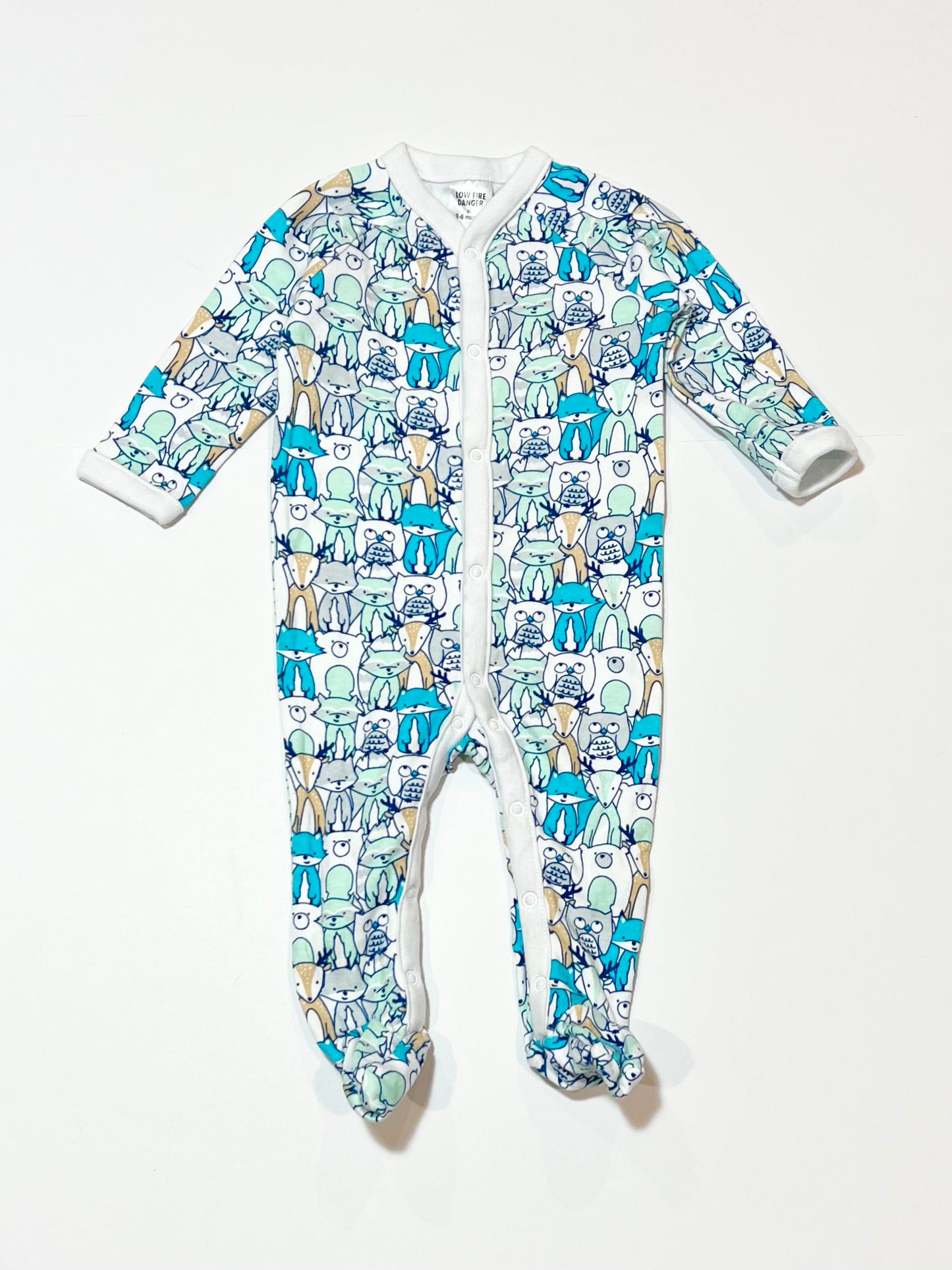 Green animals onesie - Size 00
