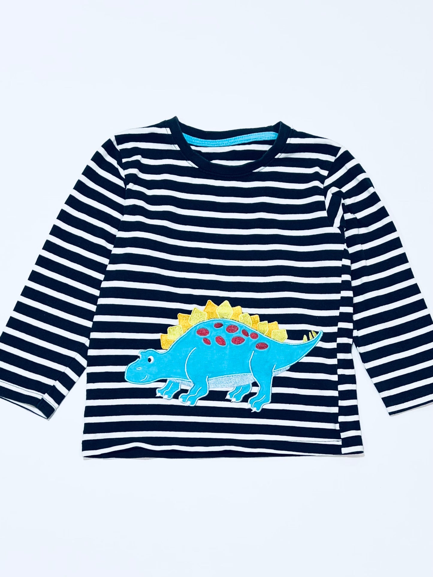 Striped dino top - Size 4