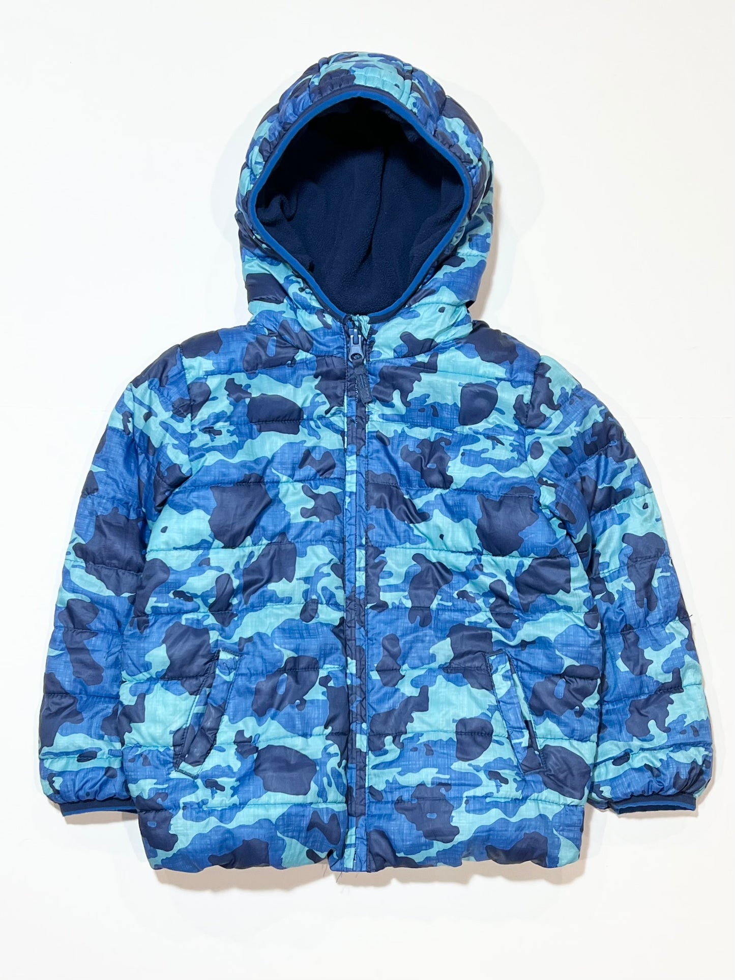 Blue puffer jacket - Size 4